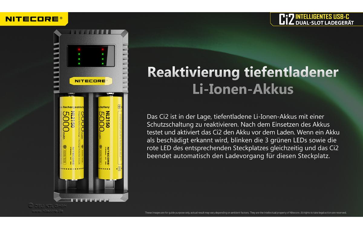 Nitecore Ladegerät Ci2 35000 mAh