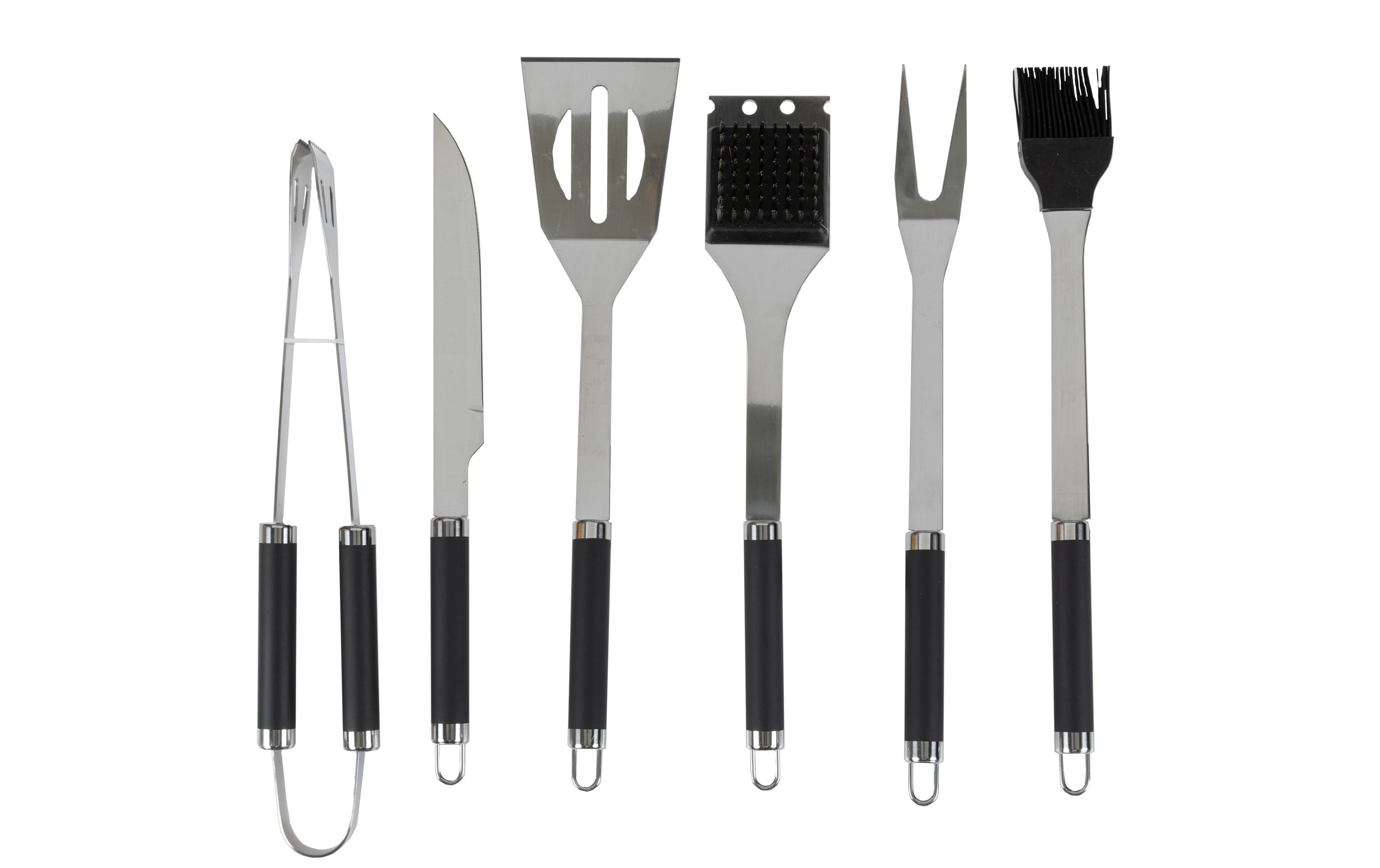 COCON Grillbesteck-Set BBQ, 6-teilig, Silber