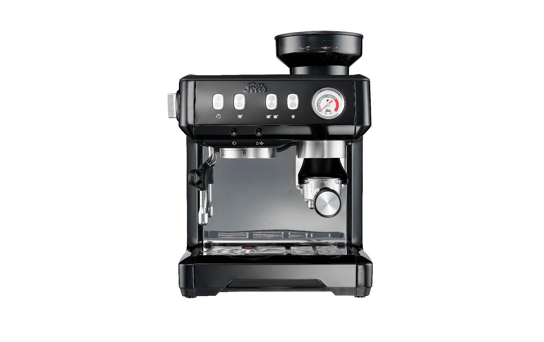 Solis Siebträgermaschine Grind & Infuse Compact Schwarz