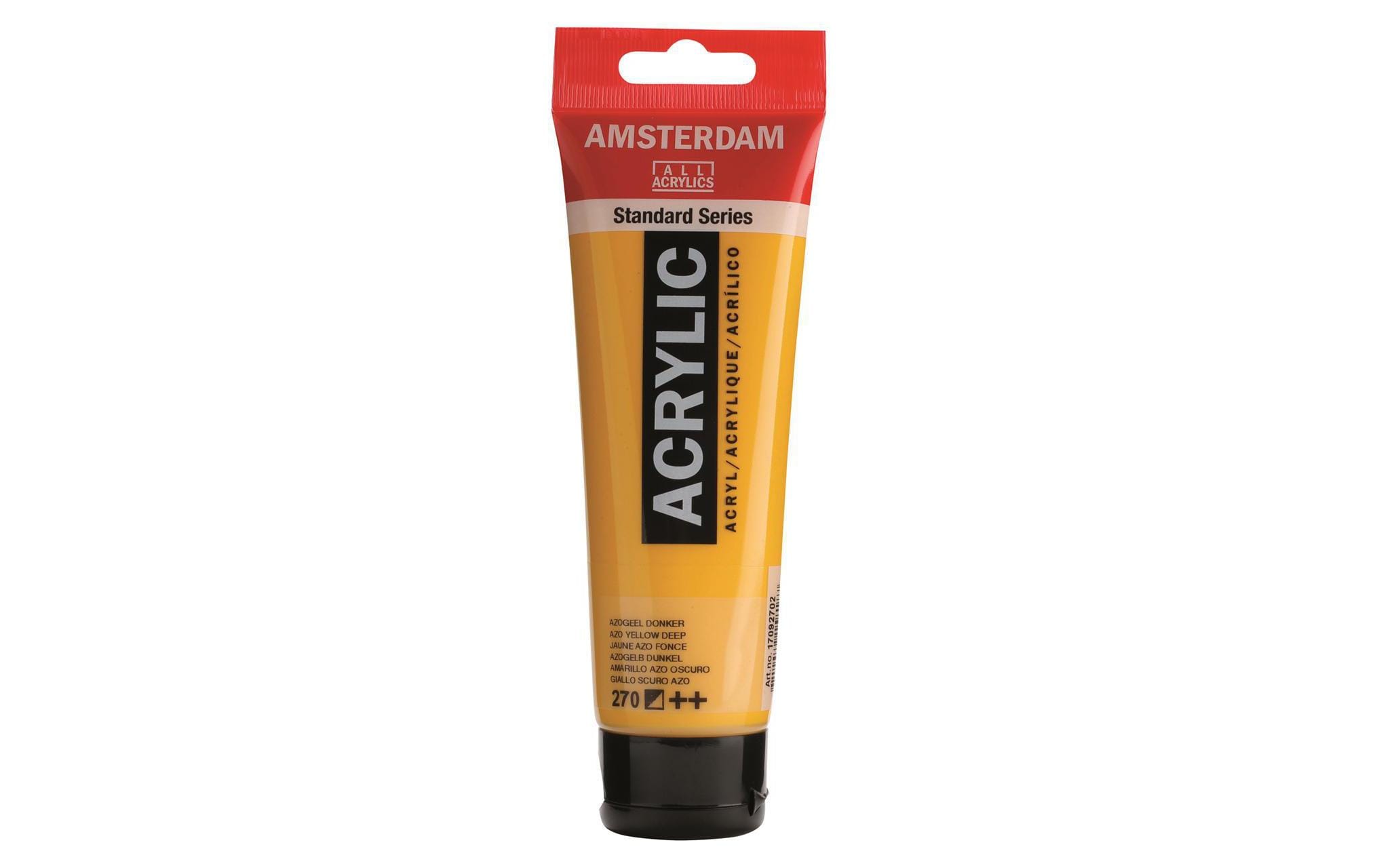 Amsterdam Acrylfarbe Standard 270 Azogelb halbdeckend, 120 ml