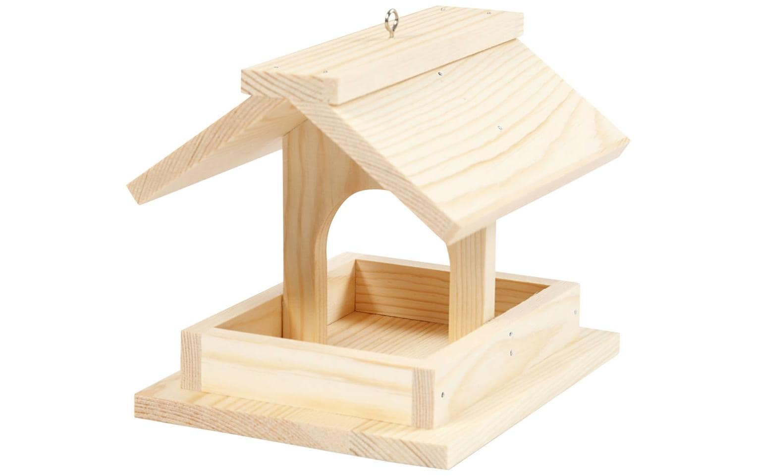 Creativ Company Holzartikel Vogelfutterhaus Set 14.5 x 11.5 x 12.5 cm