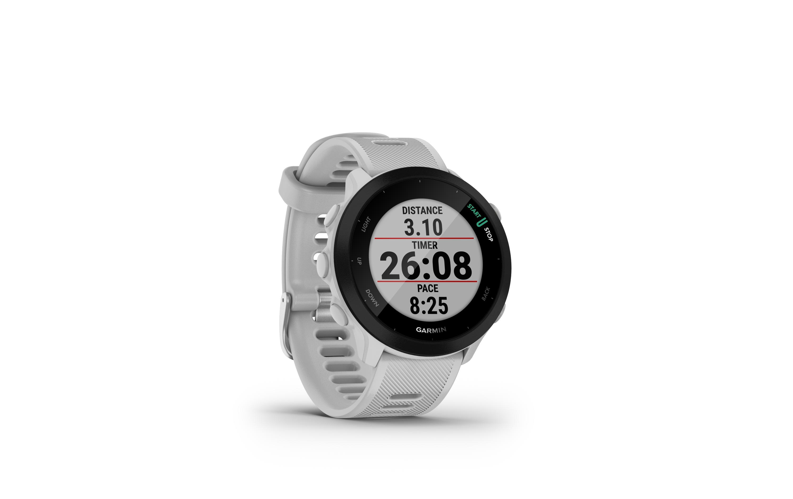 GARMIN Sportuhr Forerunner 55 Weiss/Schwarz