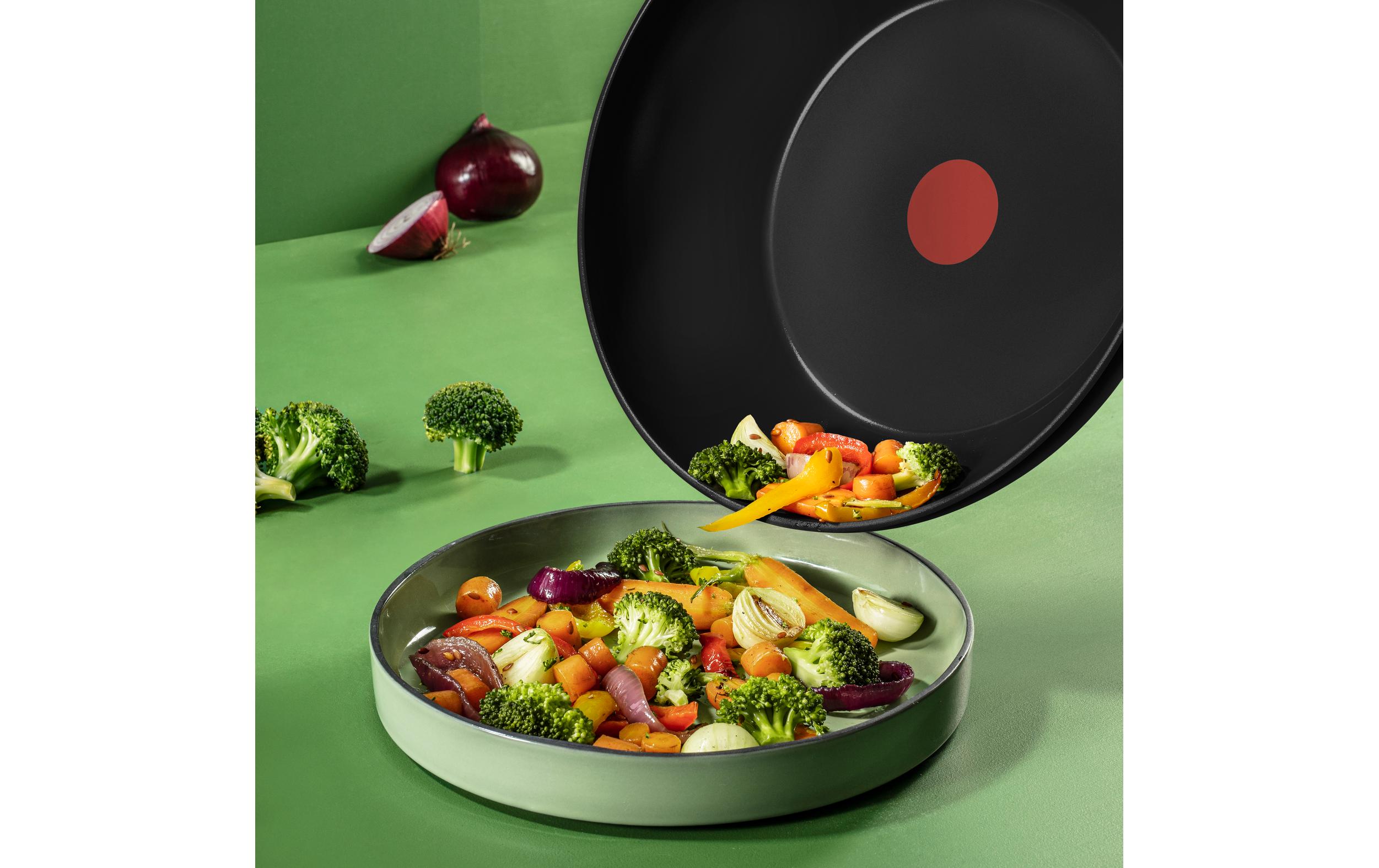 Tefal Wok Renew Black On 28 cm