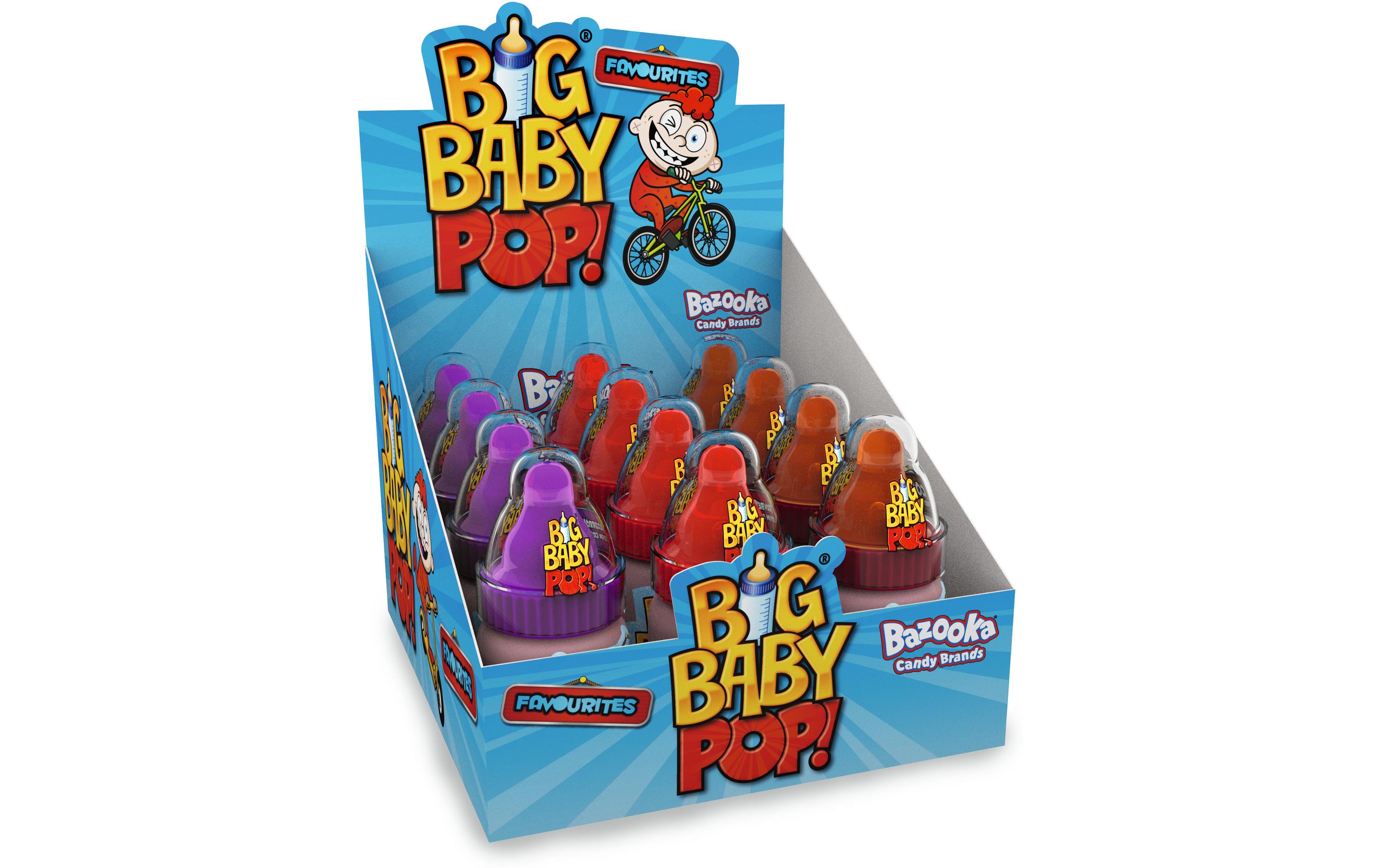 Bazooka Bonbons Big Baby Pop 12 x 32 g