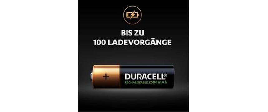 Duracell Akku Rechargeable AA 2400 mAh 4 Stück