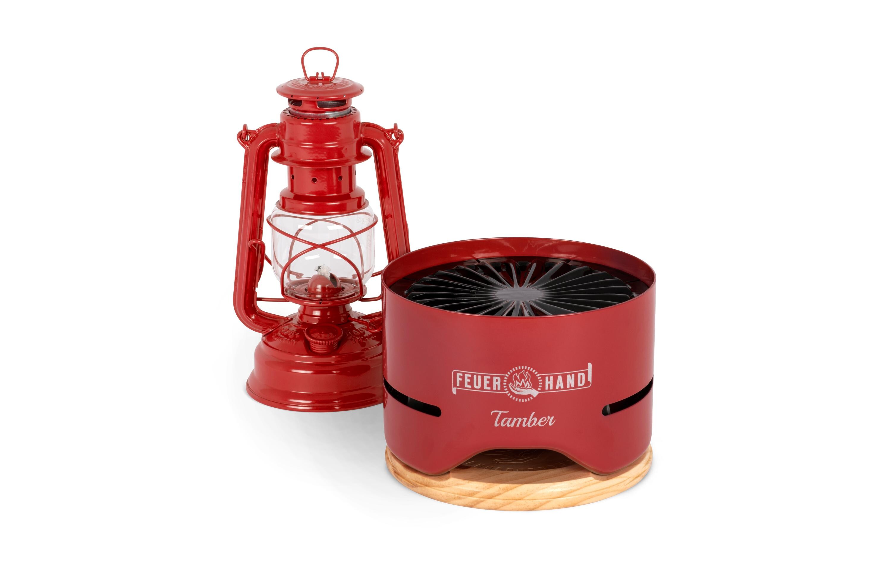 Feuerhand Tischgrill Tamber, Rubinrot