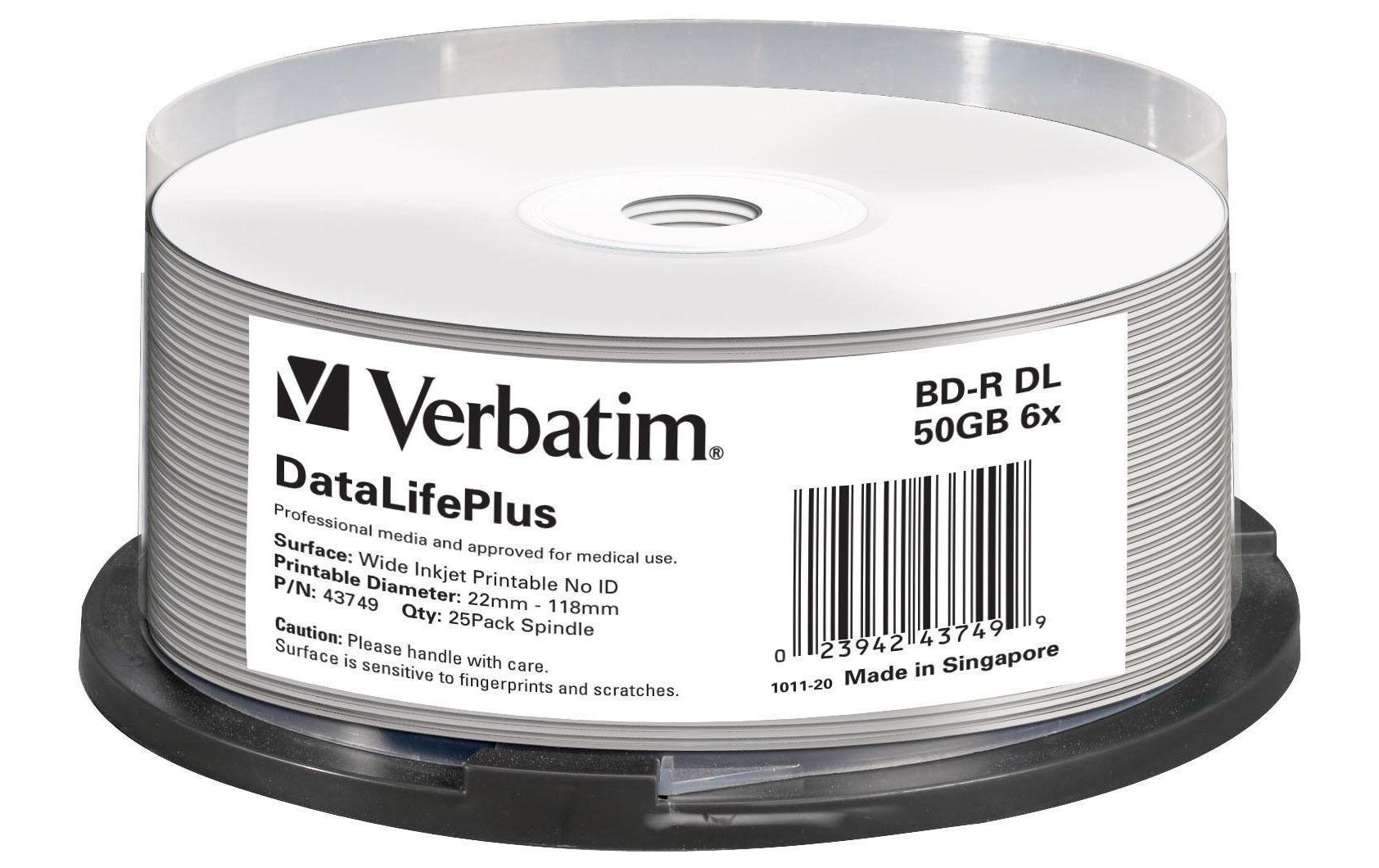 Verbatim BD-R 50 GB, Spindel (25 Stück)