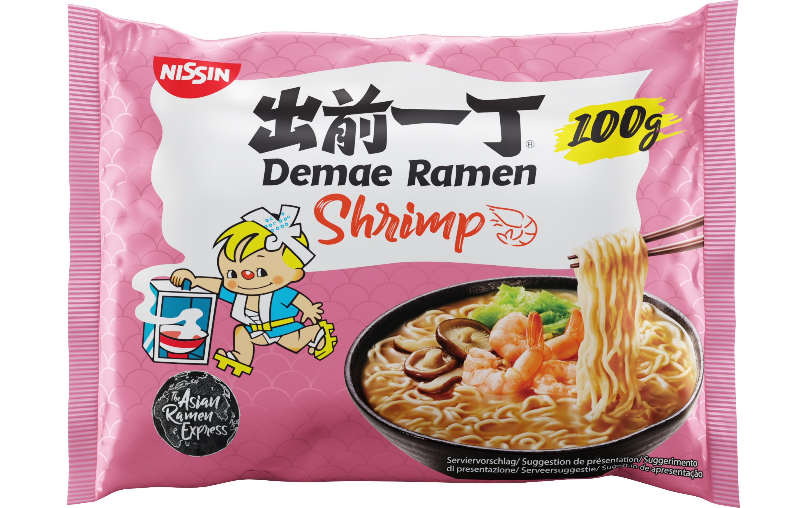 Nissin Food Demae Ramen Nudelsuppe Crevetten 100 g