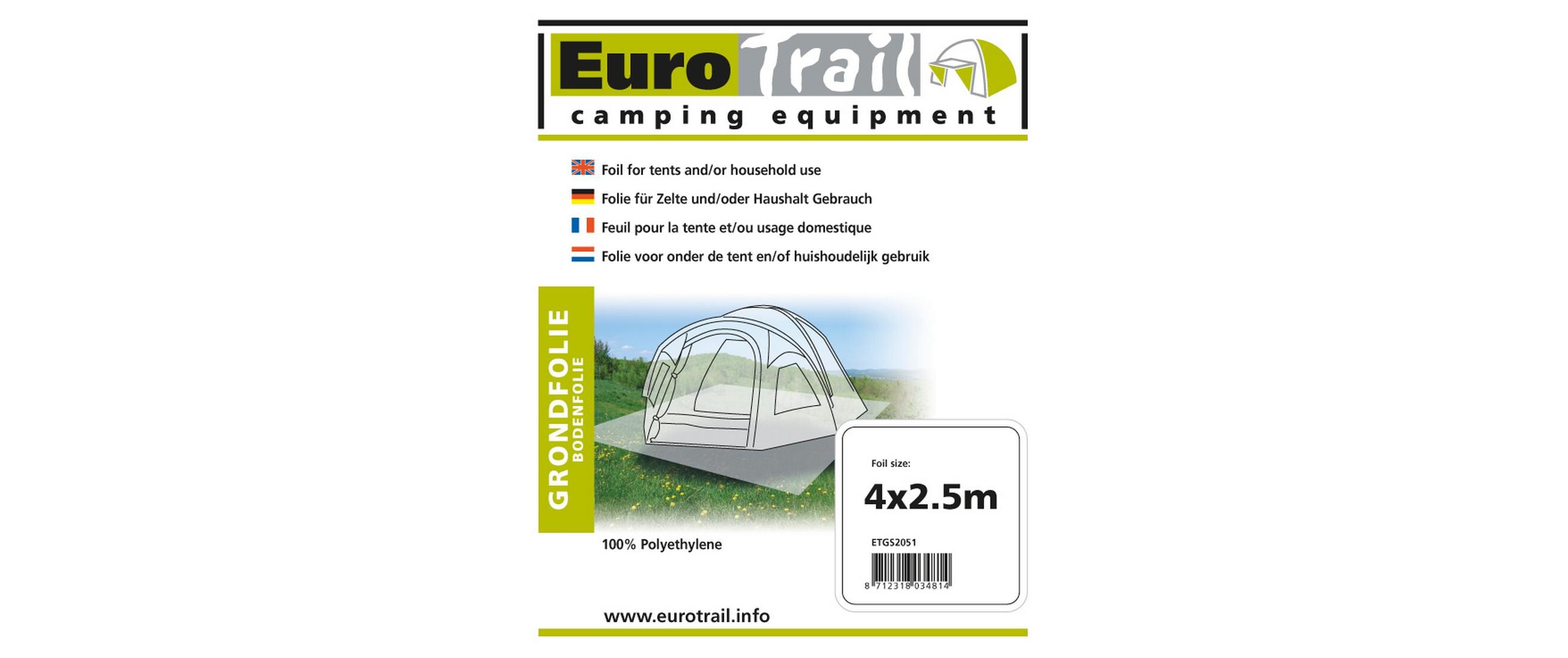 Eurotrail Zeltunterlage 800 cm x 300 cm