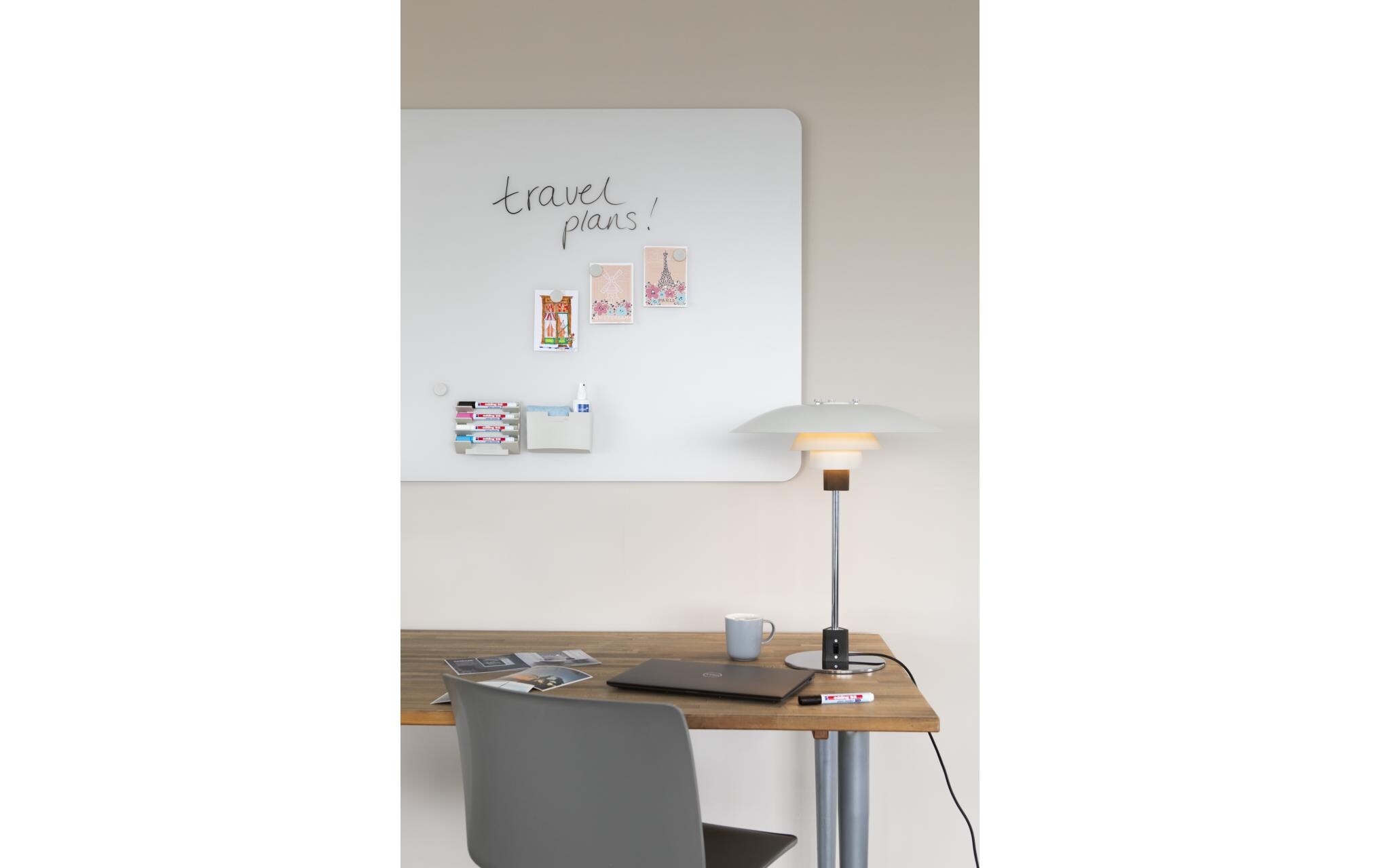 Legamaster Glassboard RC 90 x 120 cm, Warm Grey matt