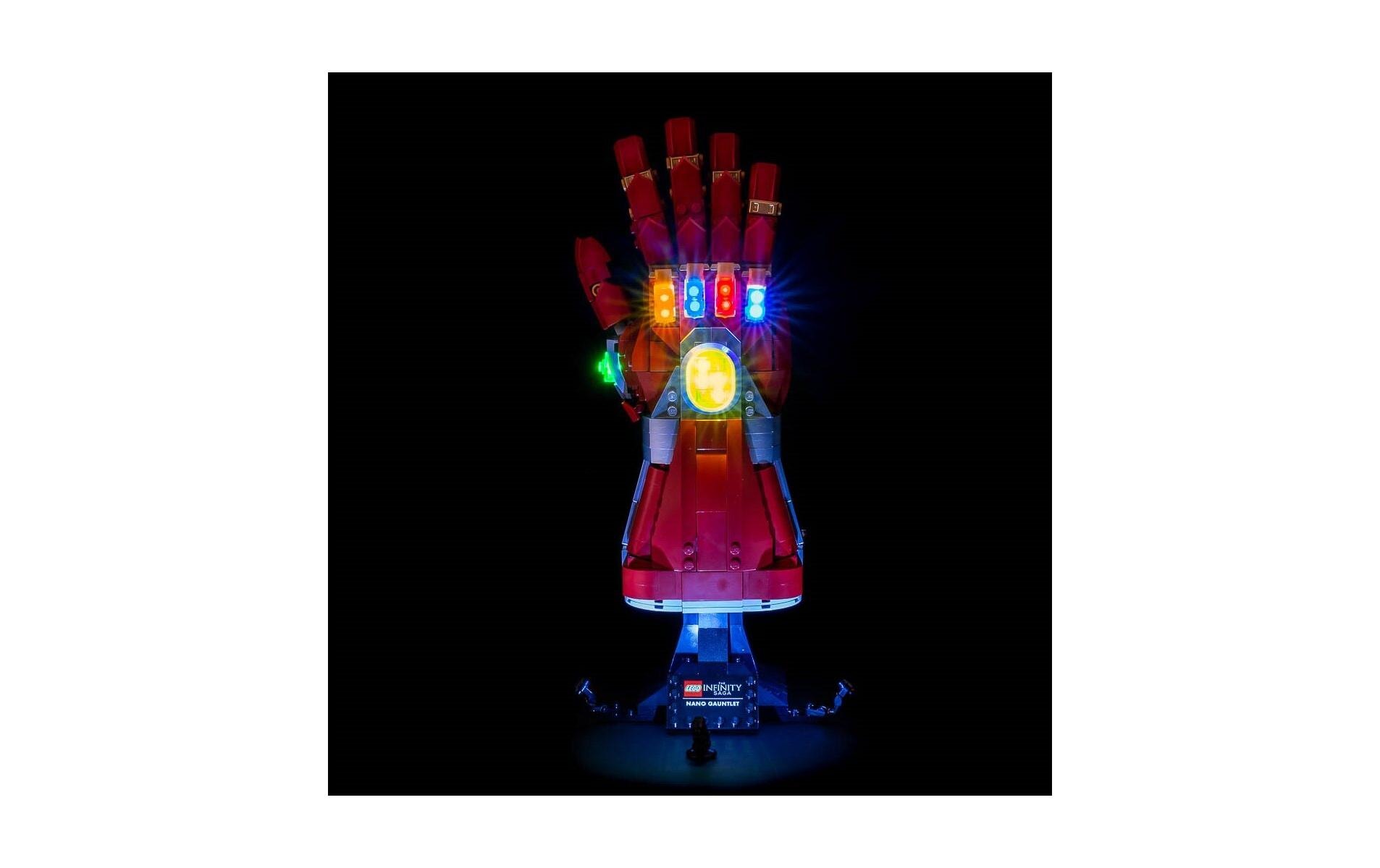 Light My Bricks LED-Licht-Set für LEGO® Iron Mans Nano Handschuh 76223