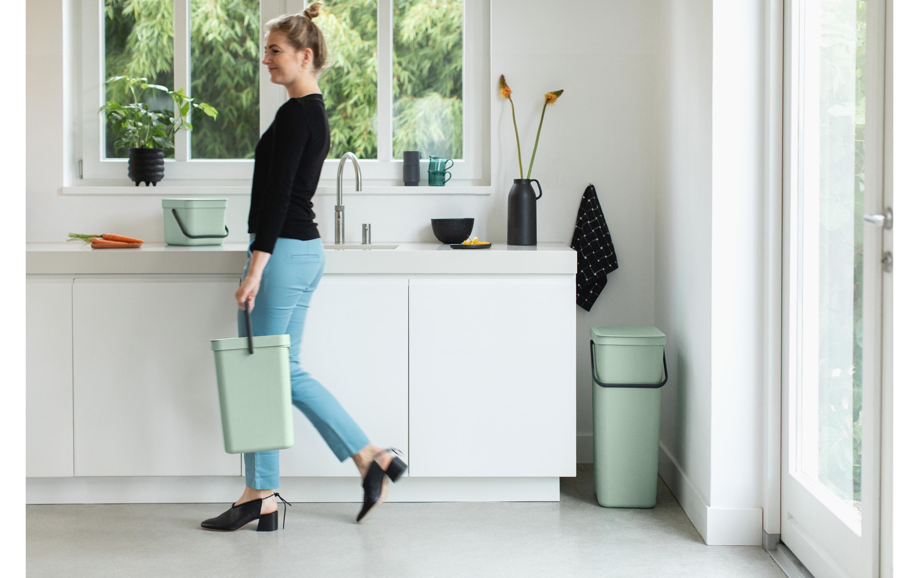 Brabantia Komposteimer Sort & Go 6 l, Hellgrün