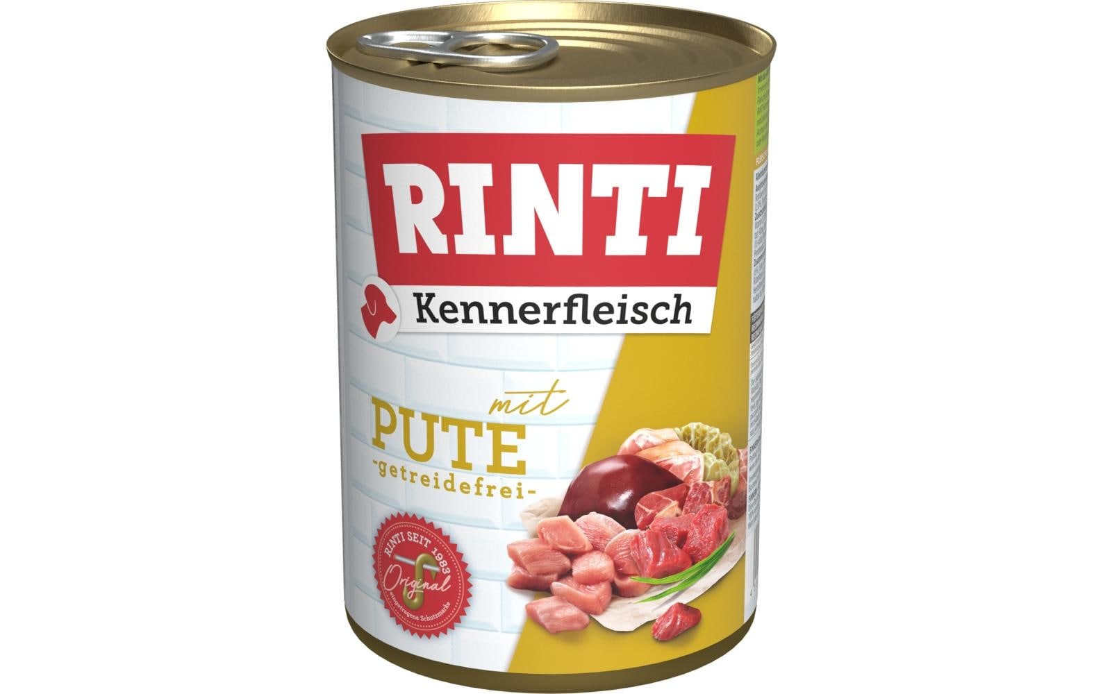 Rinti Nassfutter Kennerfleisch pur Dose Pute, 400 g