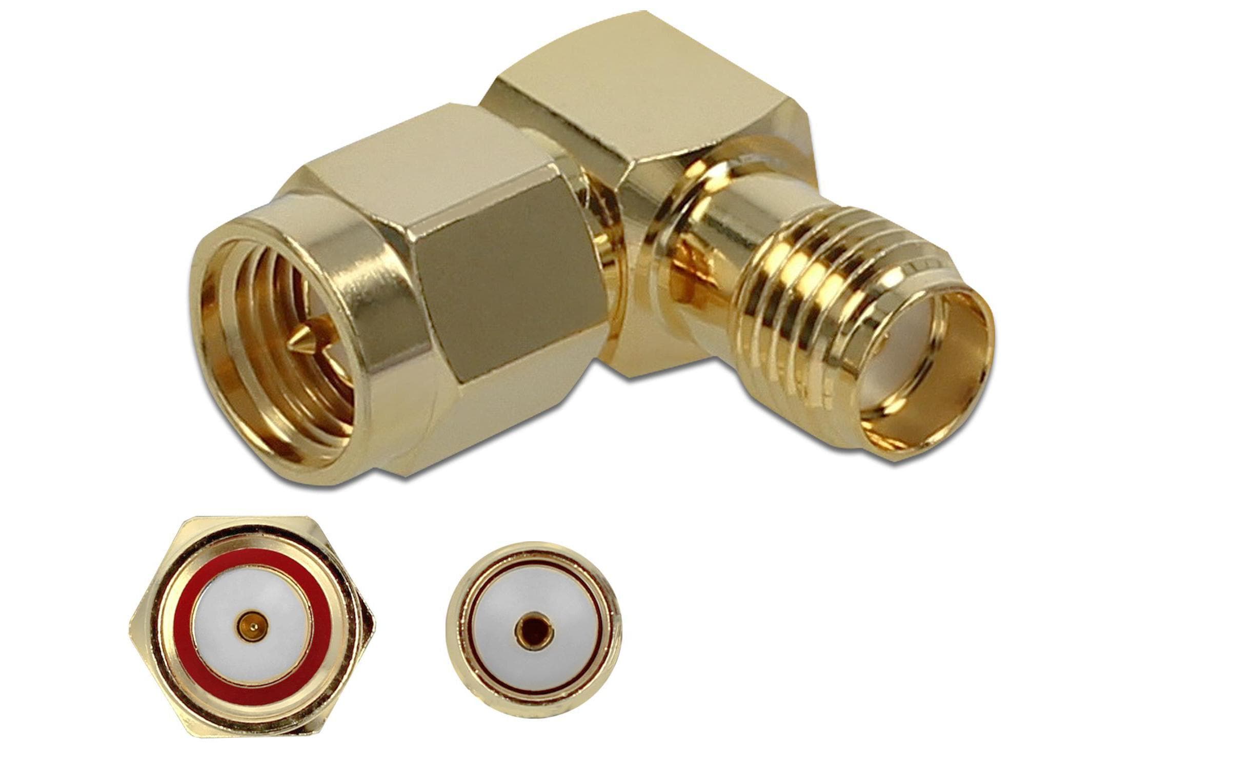 Delock Antennenadapter 90°, 10 GHz SMA Stecker (m) - SMA Buchse (f)