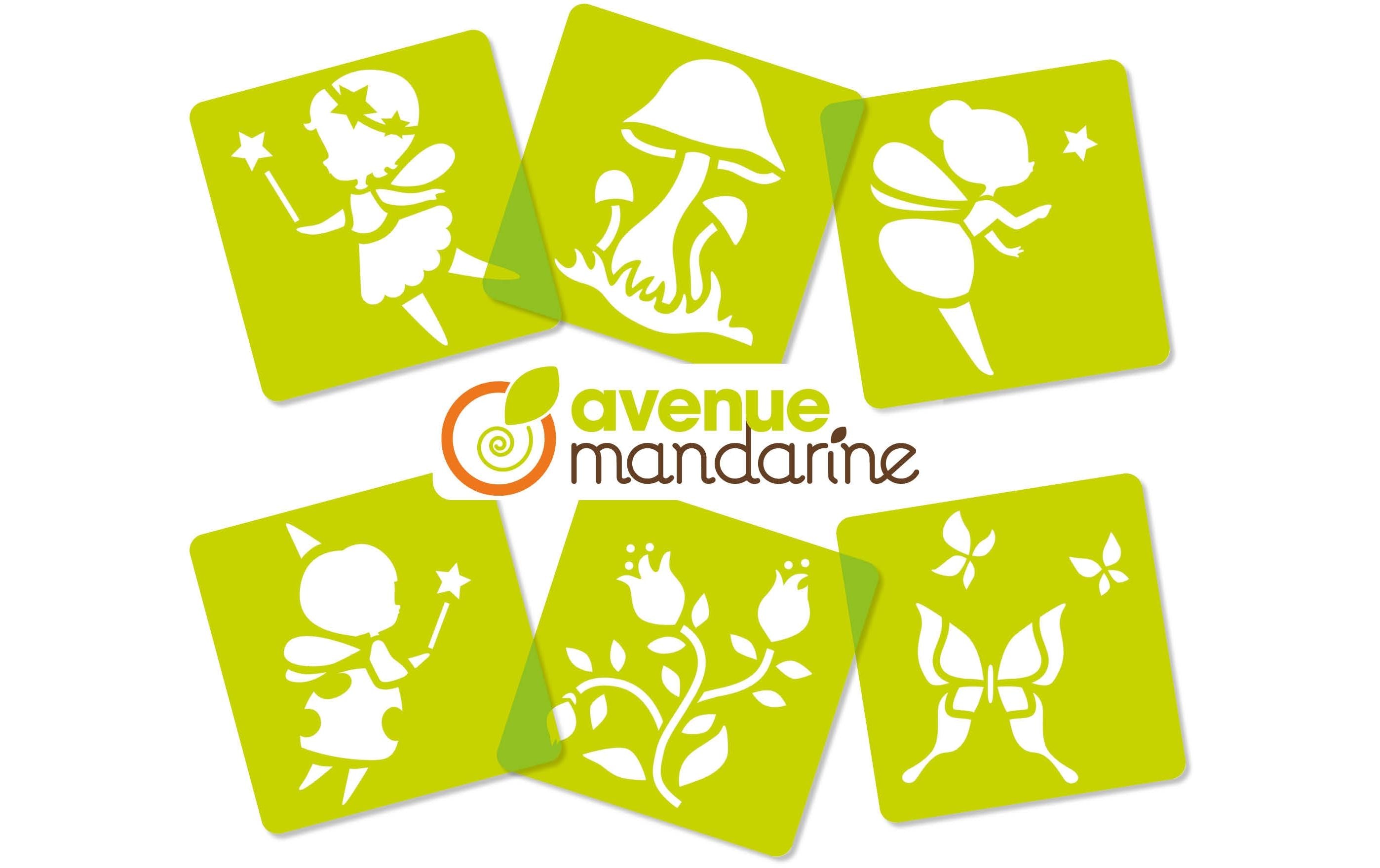 Avenue Mandarine Schablone 15 x 15 cm, Fee