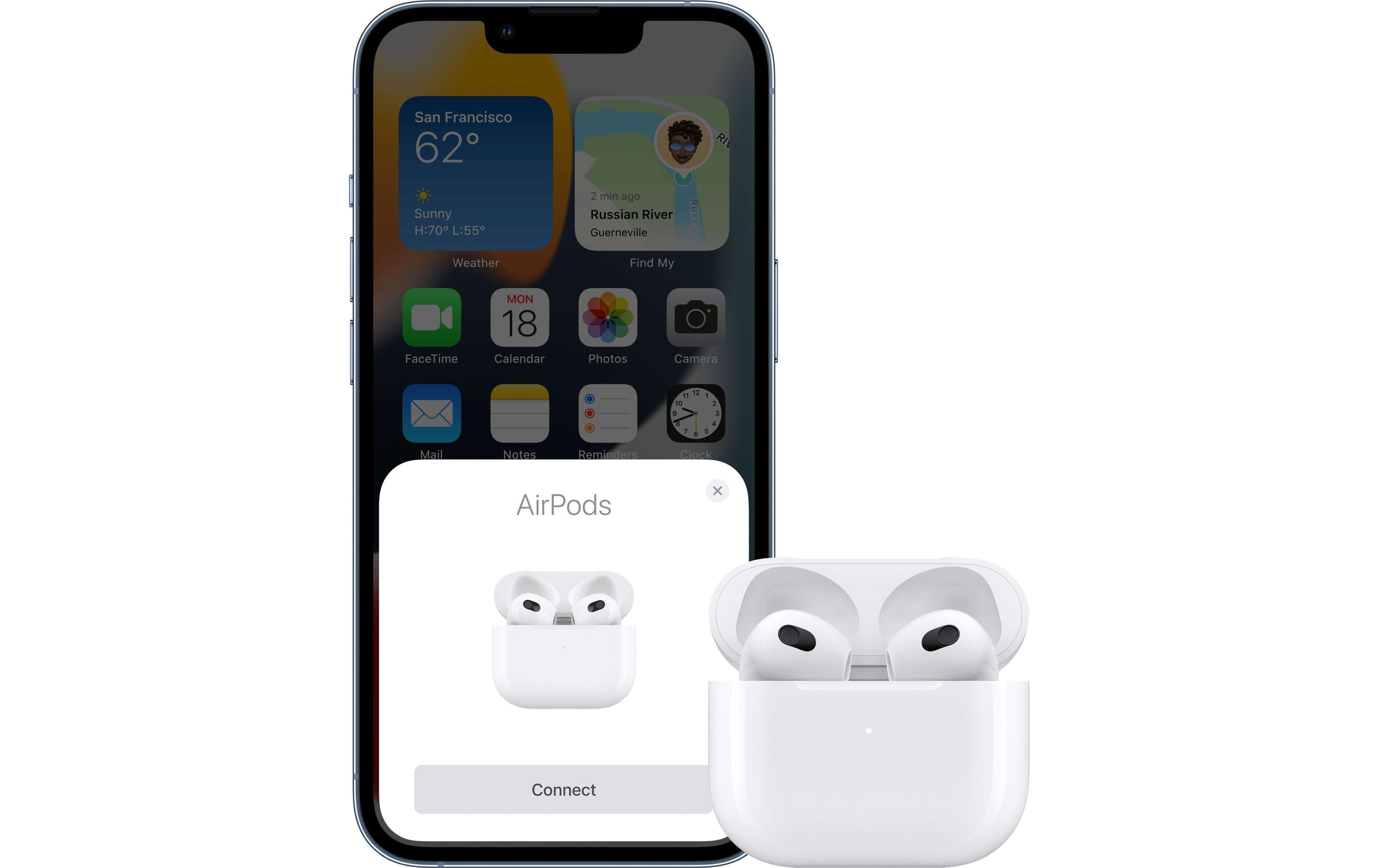 Apple True Wireless In-Ear-Kopfhörer AirPods 3. Gen MagSafe Weiss