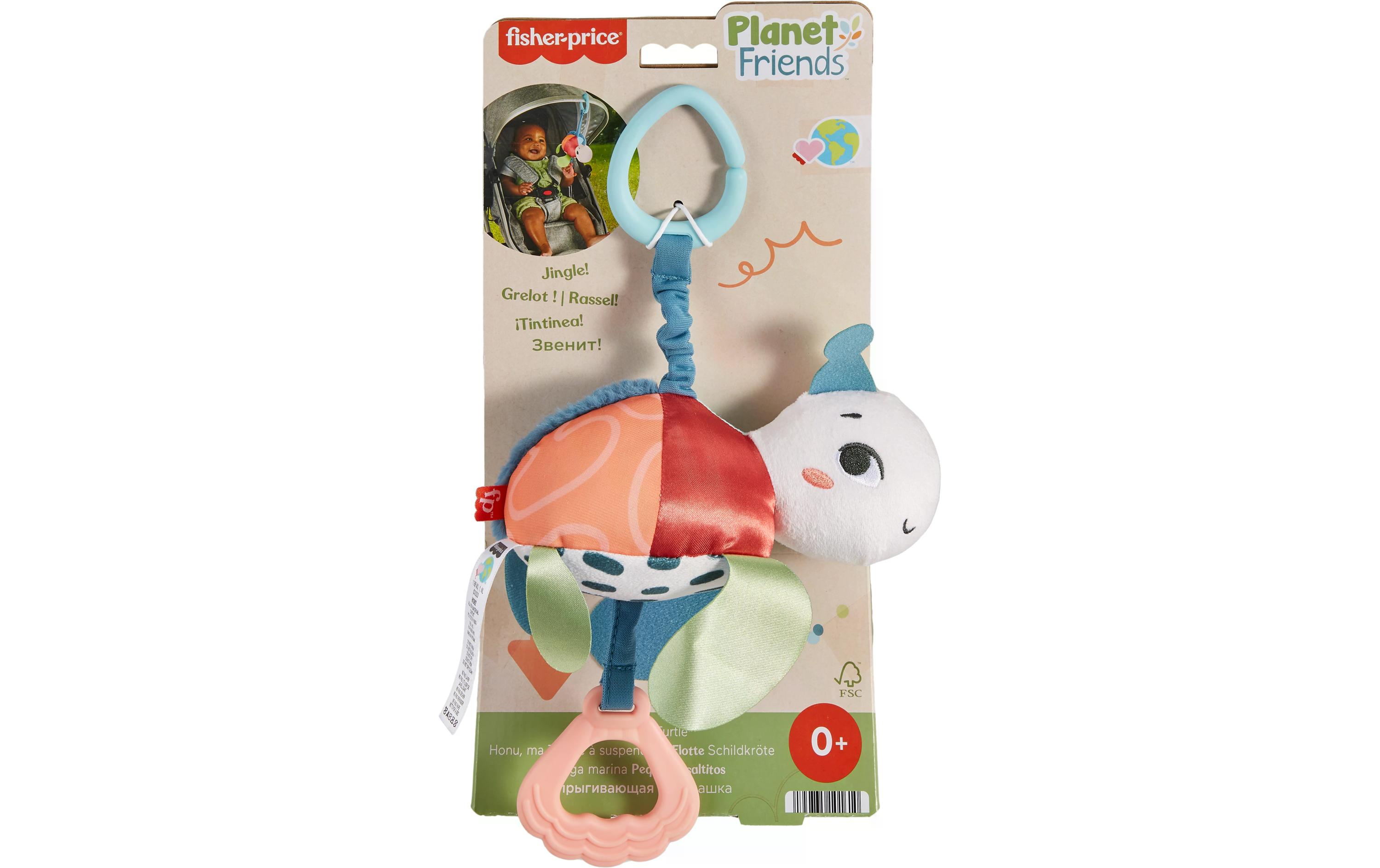 Fisher-Price Kinderwagenspielzeug Flotte Schildkröte