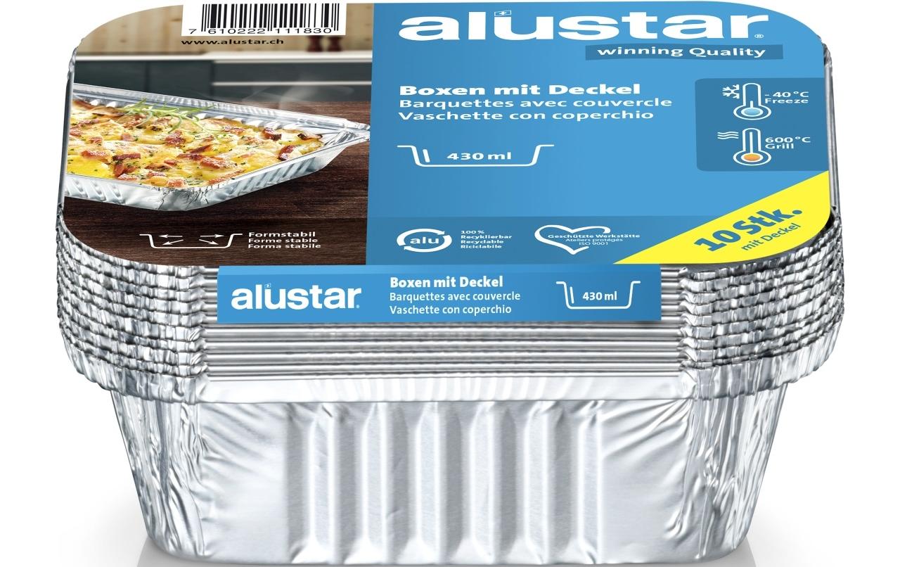 Alustar Grillschale 14.6 x 12.1 x 4 cm, 10 Stück