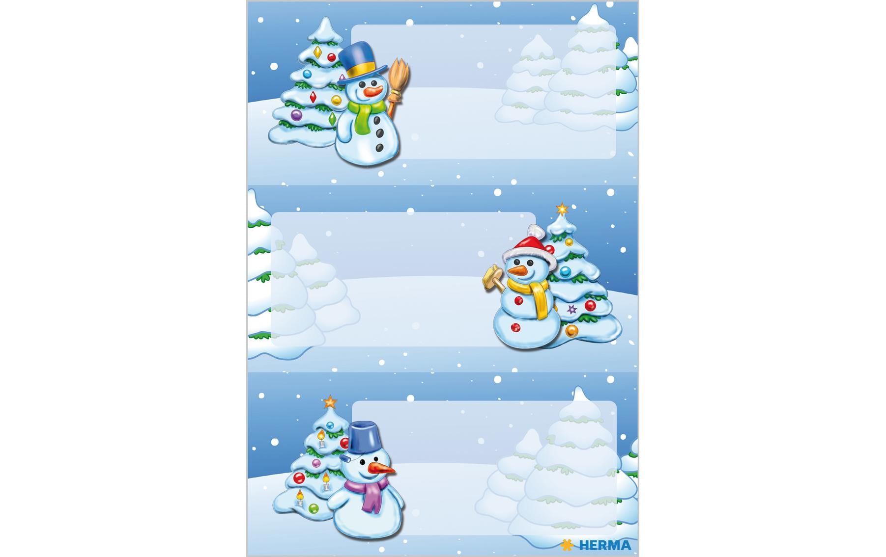 Herma Stickers Weihnachtssticker Winterlandschaft 2 Blatt à 6 Sticker