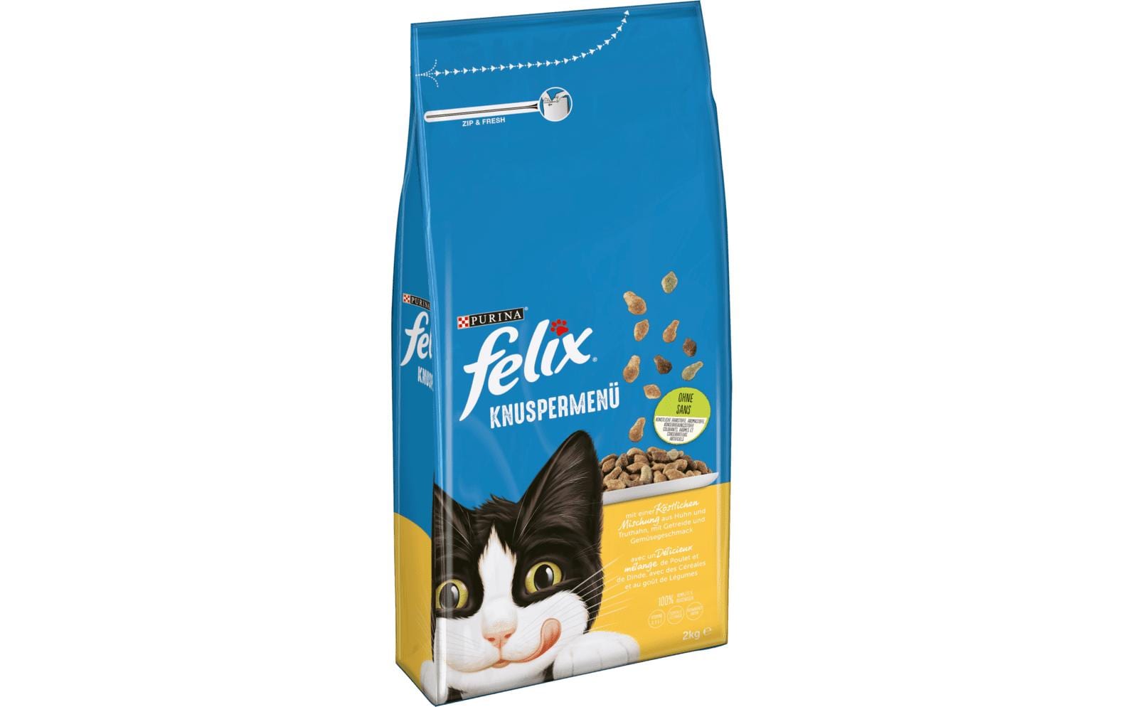 Felix Trockenfutter Knuspermenü Geflügel, 2 kg