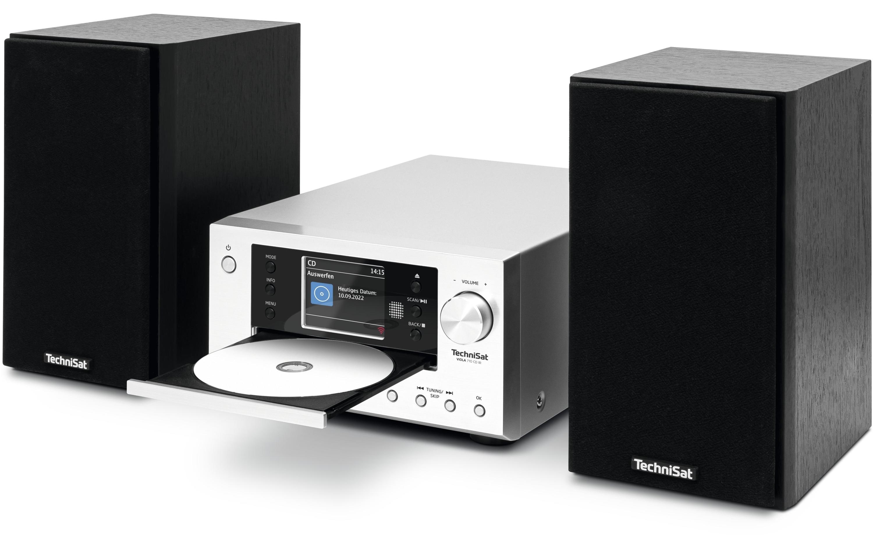 Technisat Micro-HiFi Anlage Viola 710 CD IR Schwarz/Silber