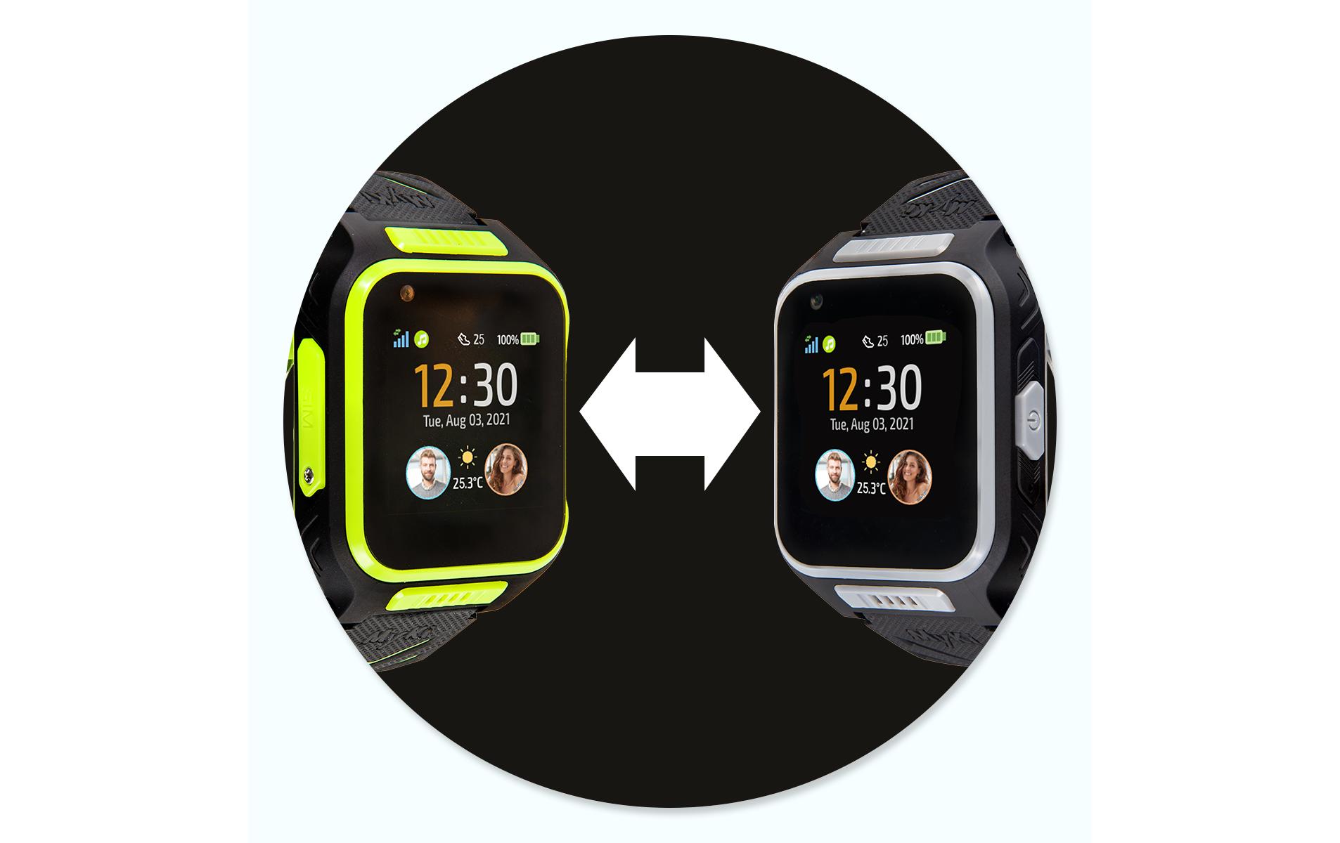 MyKi Smartwatch GPS Kinder Uhr MyKi 4 Schwarz/Grau mit SIM-Karte