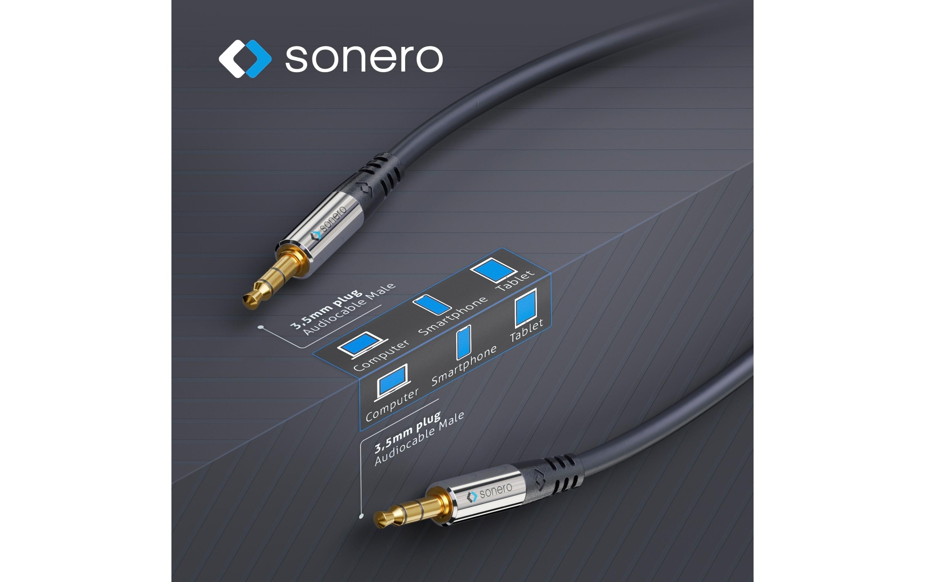 sonero Audio-Kabel 3.5 mm Klinke - 3.5 mm Klinke 3 m