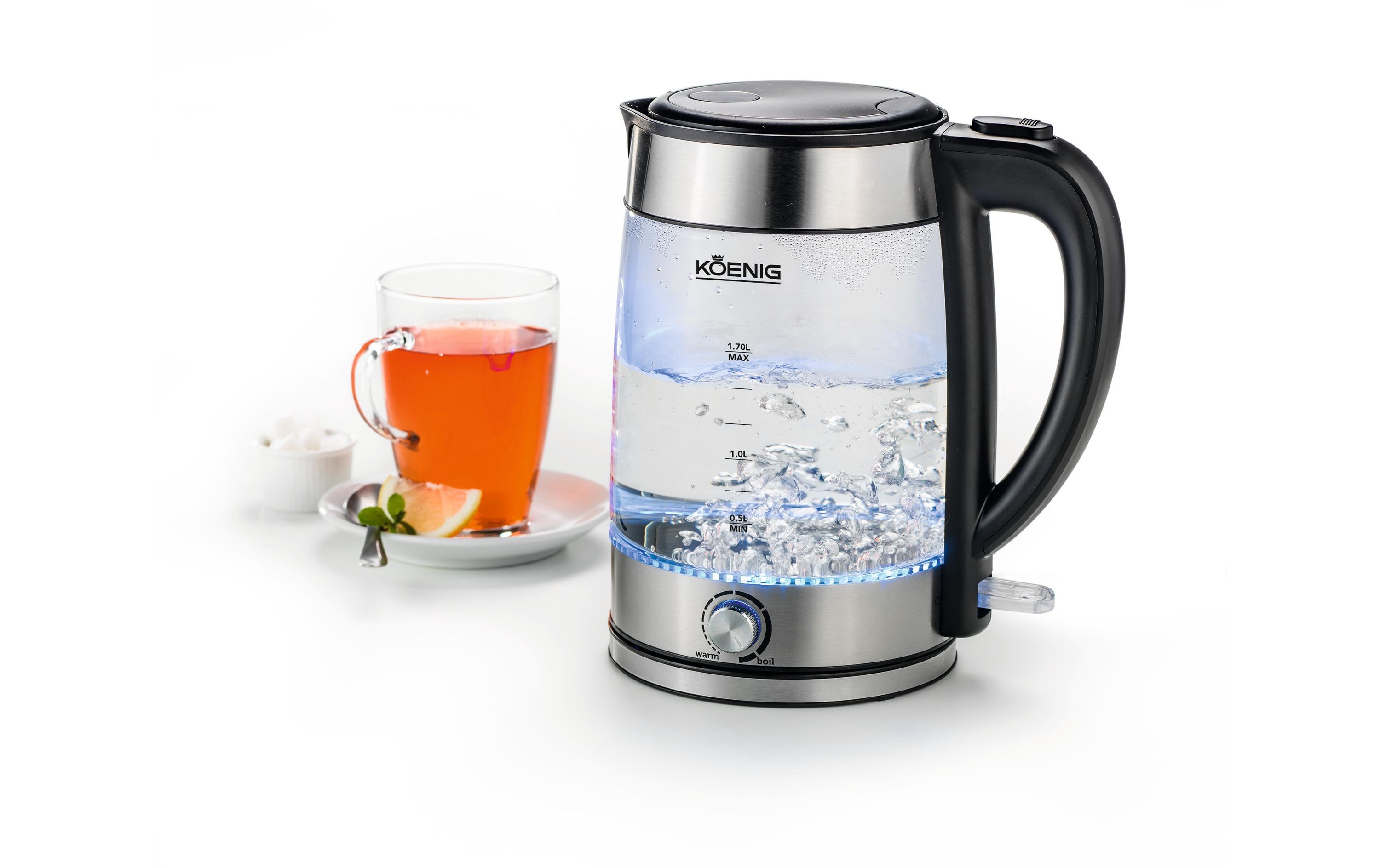 Koenig Wasserkocher 1.7 l, Schwarz/Silber