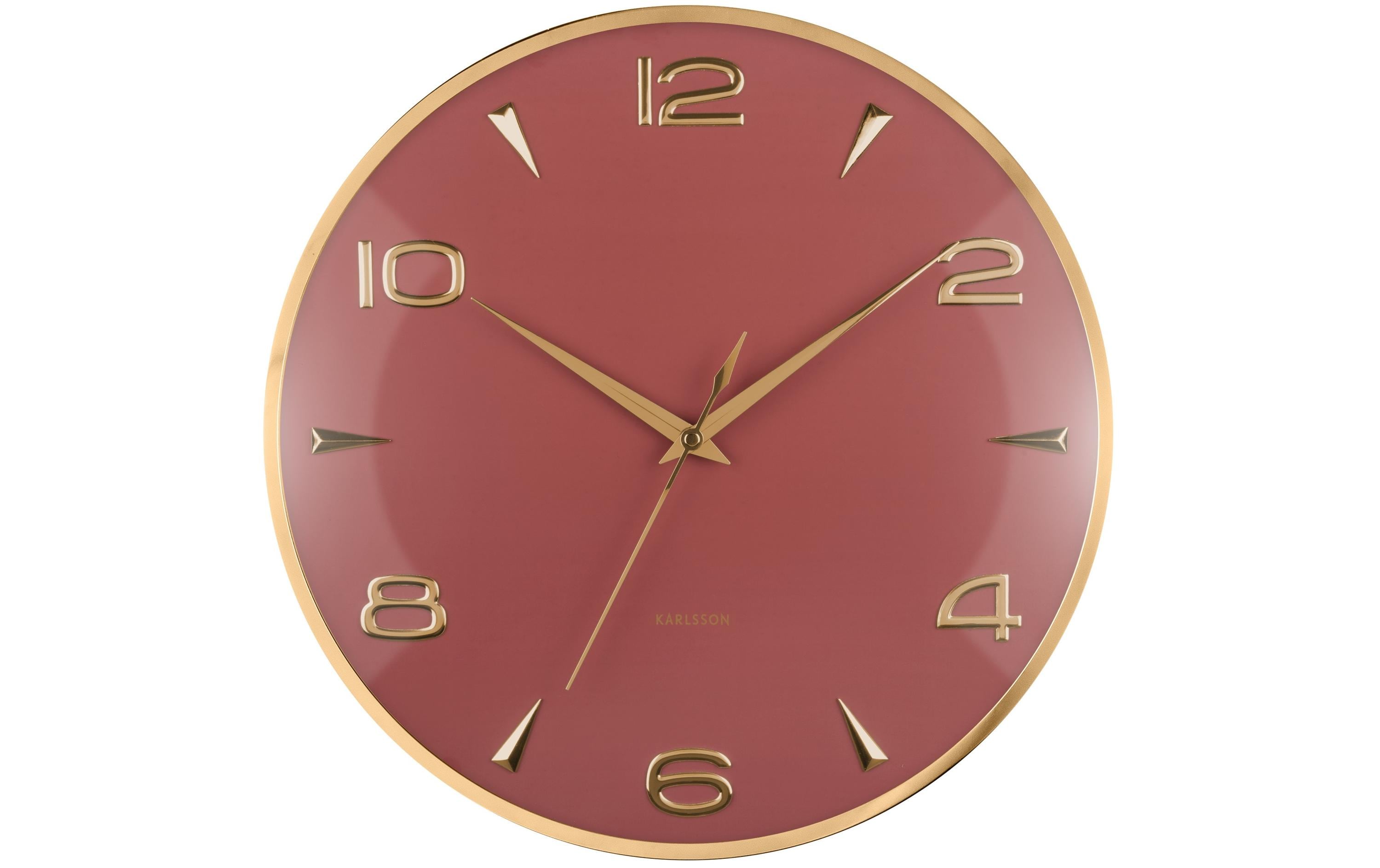 KARLSSON Wanduhr Sienna Glow Red ochre