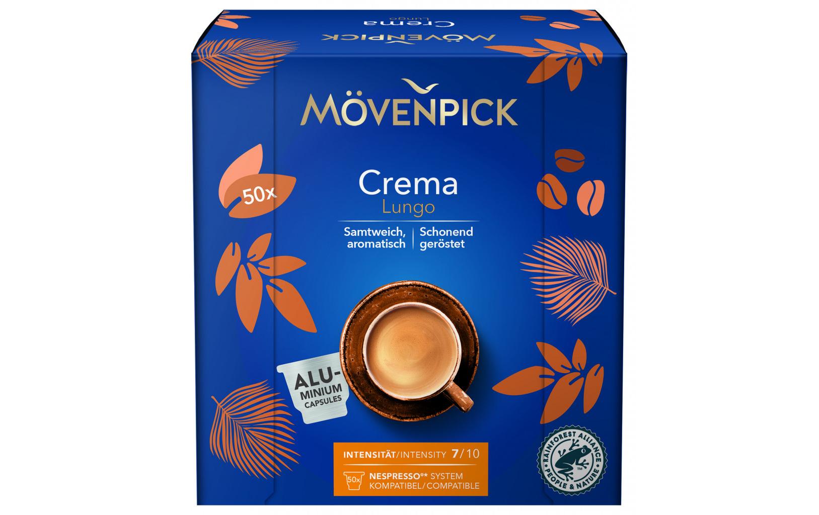 Mövenpick Kaffeekapseln Lungo Crema 50 Stück