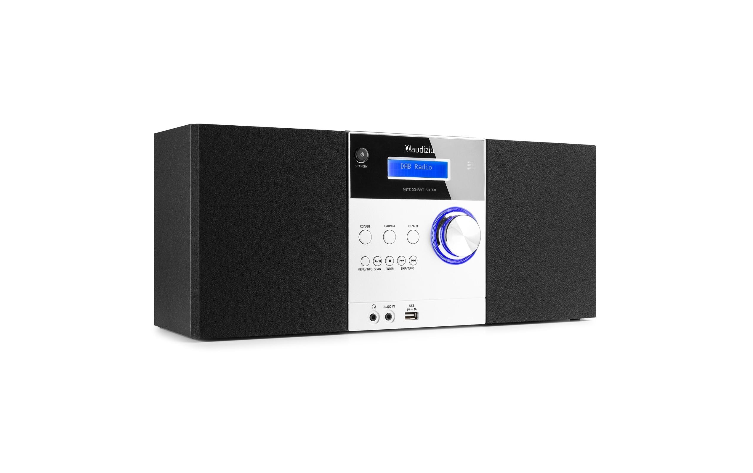 Audizio Micro-HiFi Anlage Metz Aluminium