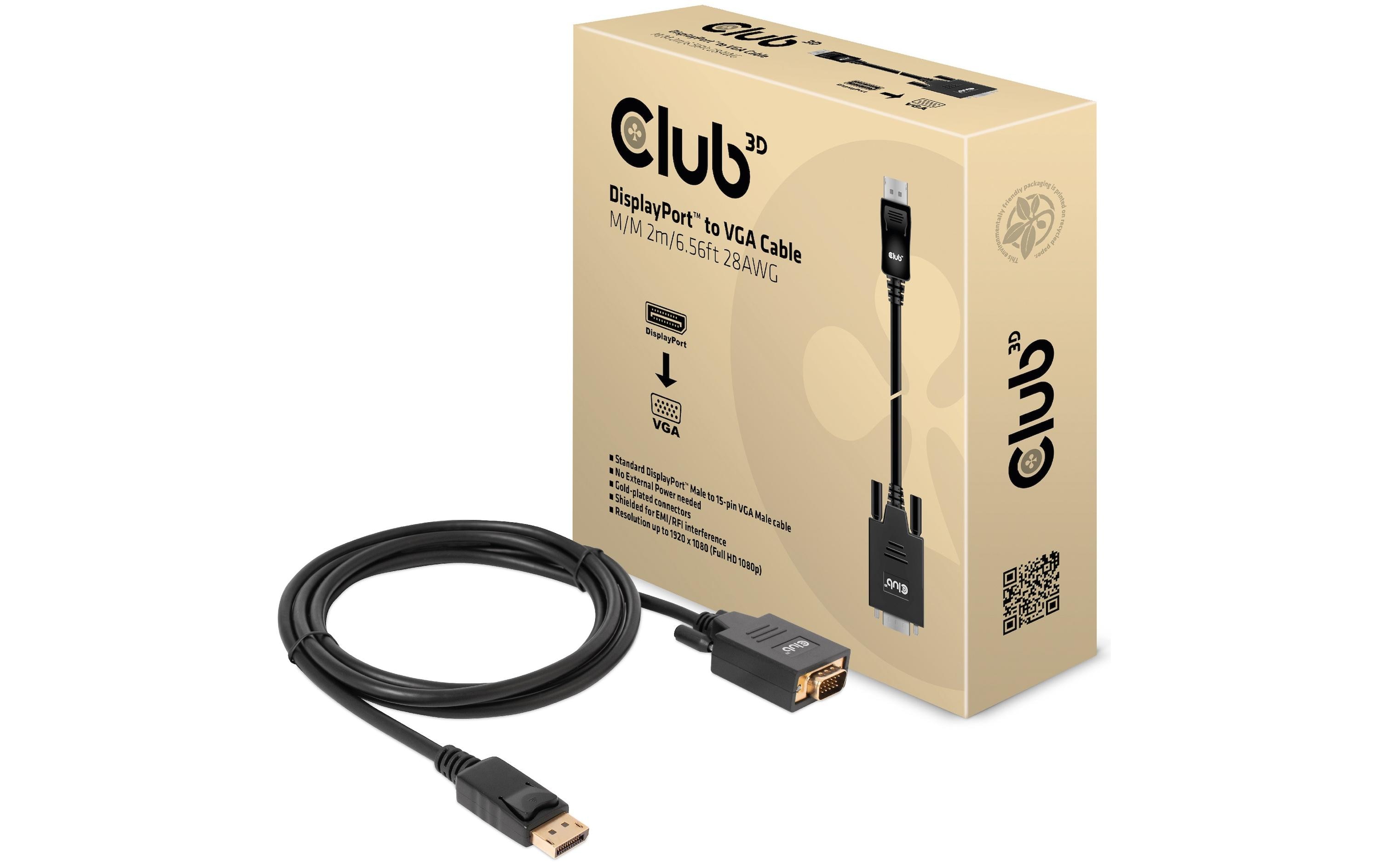 Club 3D Adapterkabel CAC-1012 DisplayPort - VGA