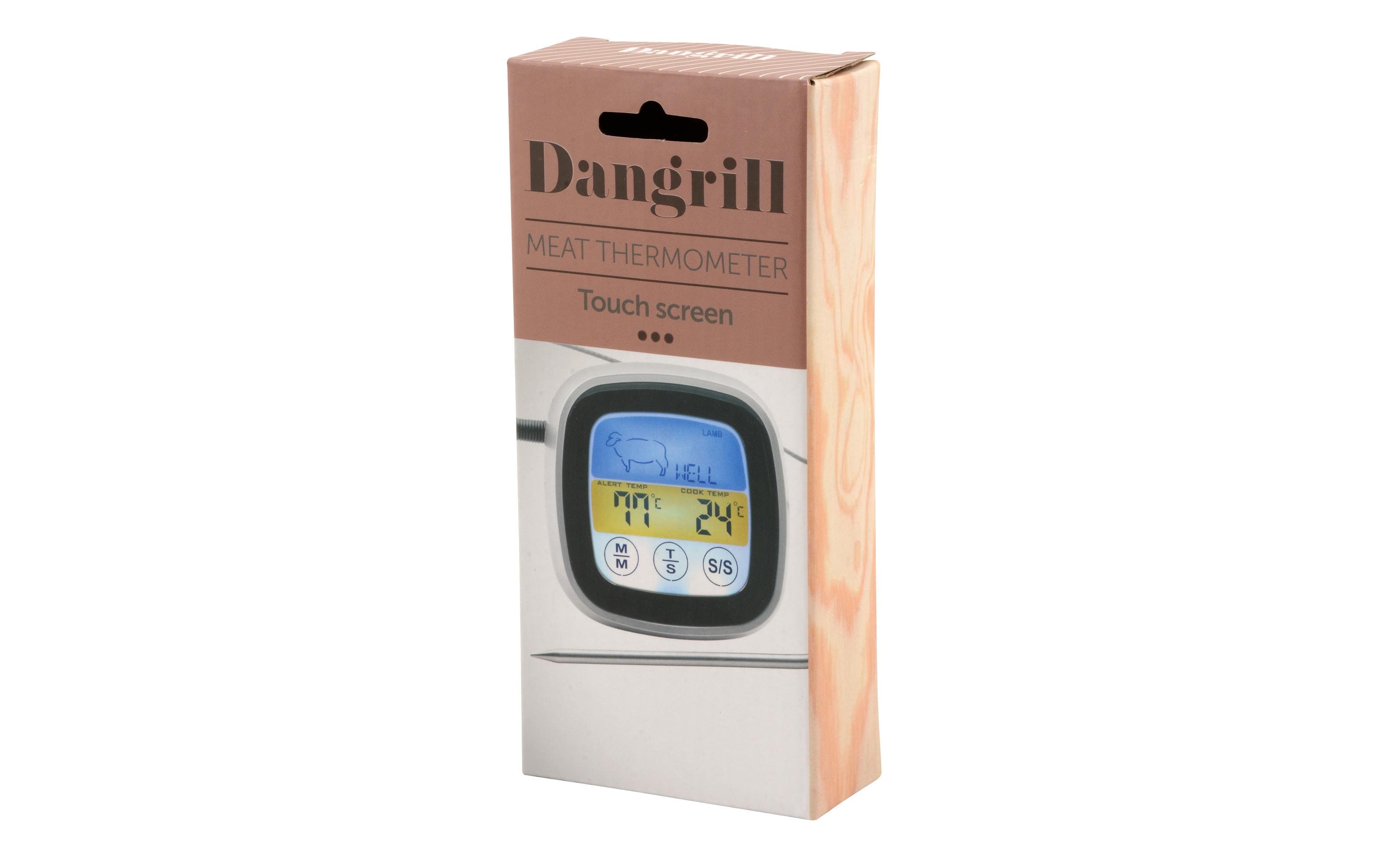 Dangrill Fleischthermometer Digital, bis 250 Grad, Schwarz