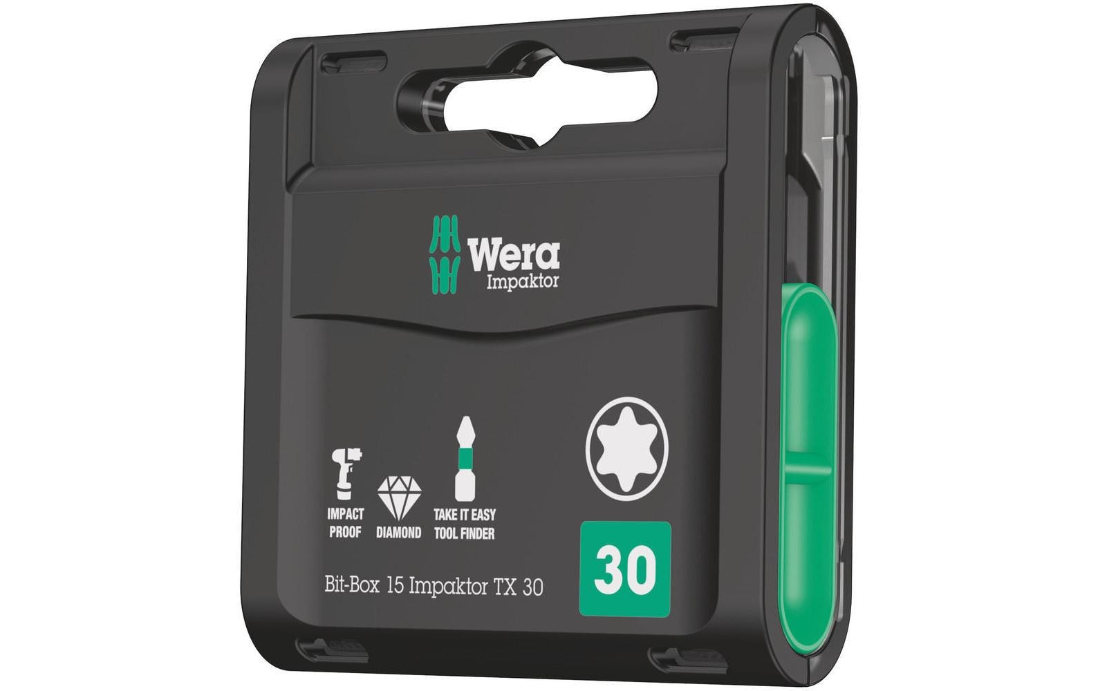 Wera Bit-Set 15 Impaktor TX 30 15-teilig