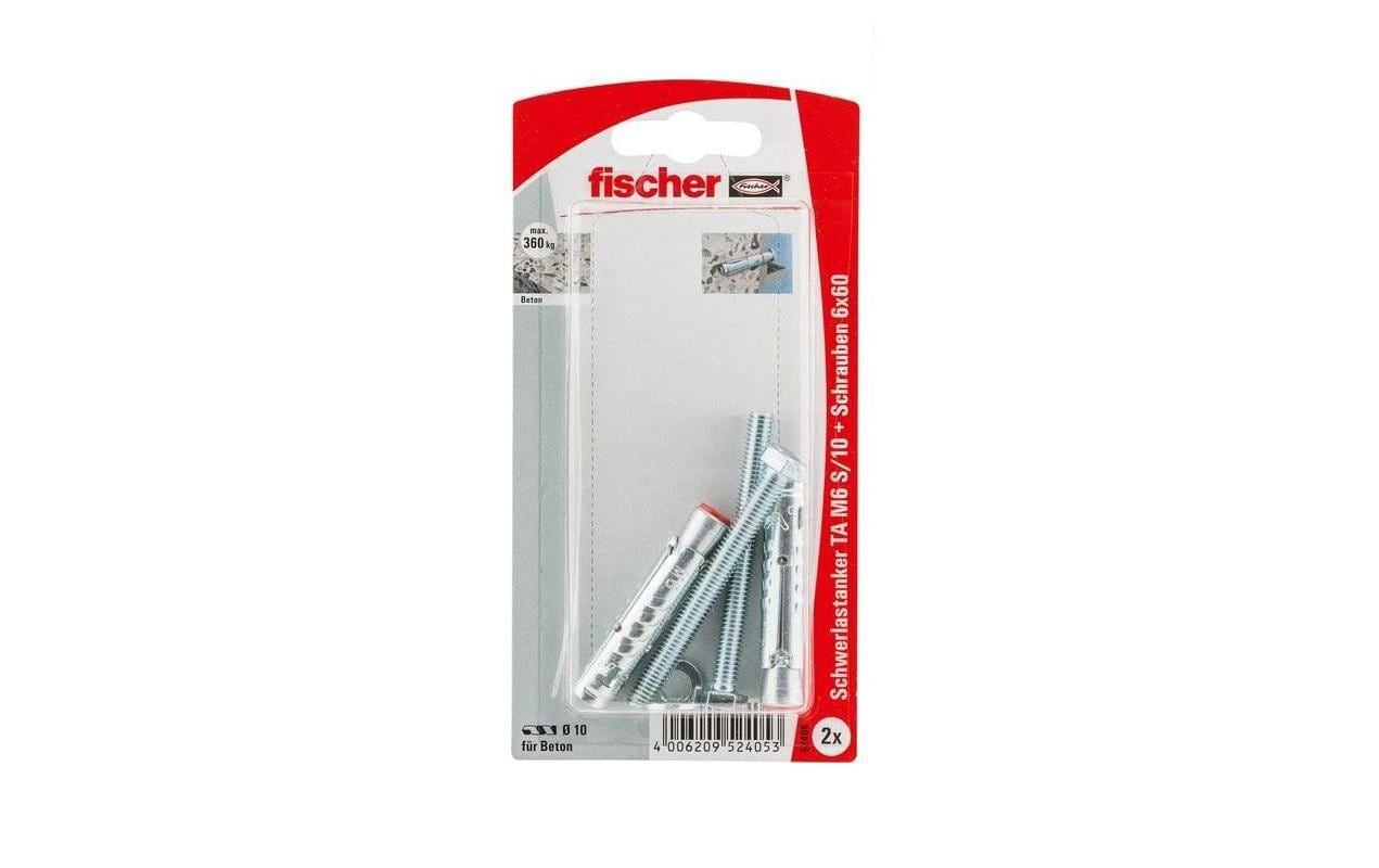 Fischer Schwerlastanker TA M6 S / 10, 2 Stück