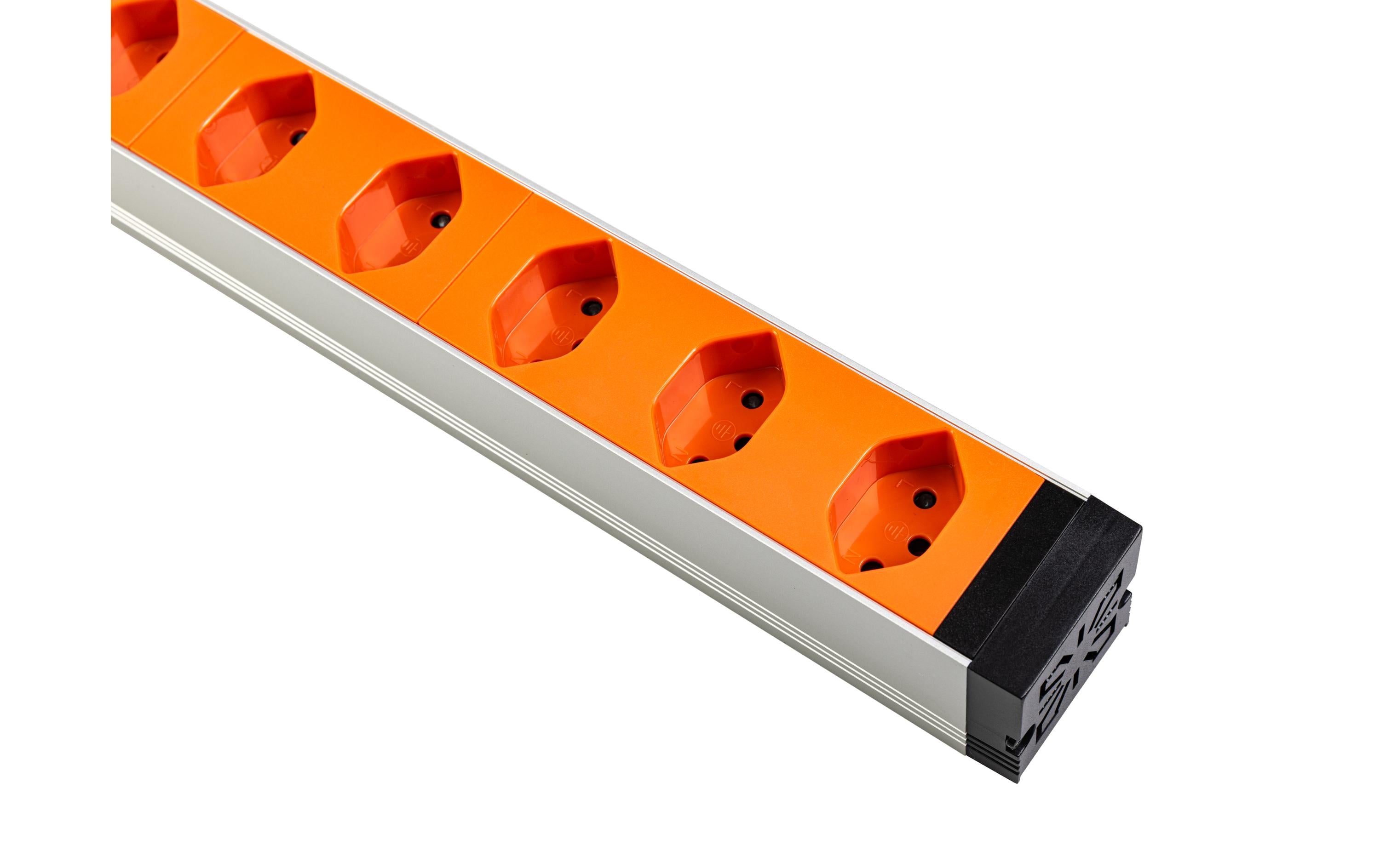 FURBER.power 19 Steckdosenleiste 8x T13 Orange