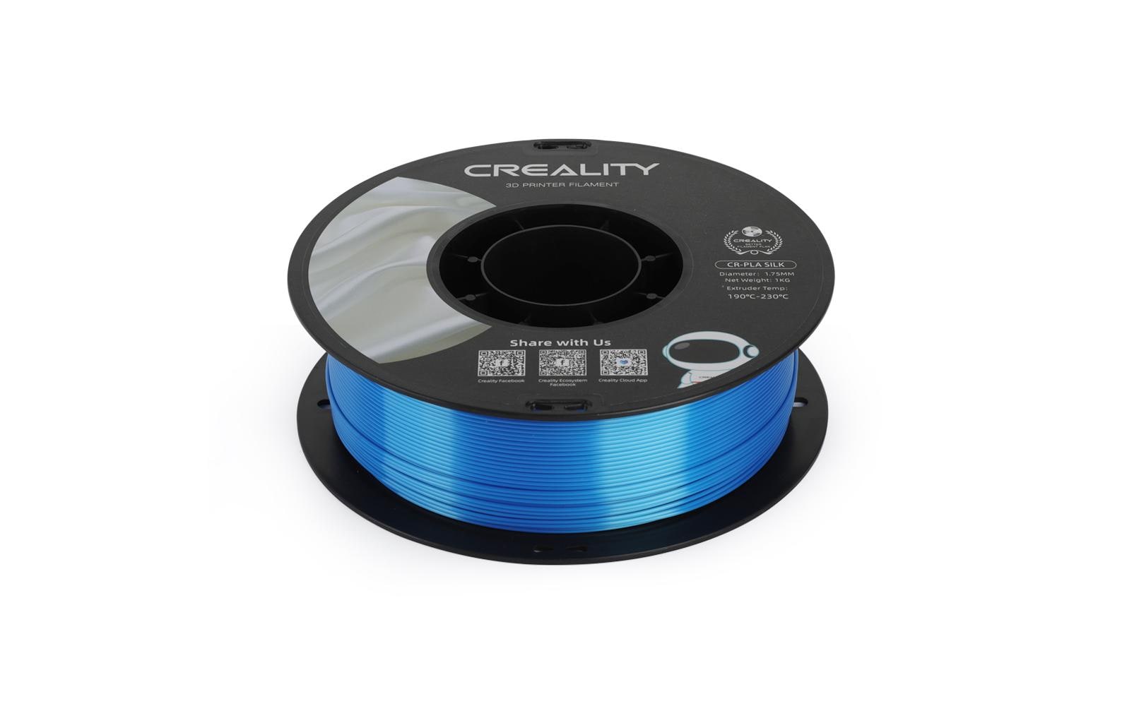 Creality Filament PLA, Silk Blau, 1.75 mm, 1 kg