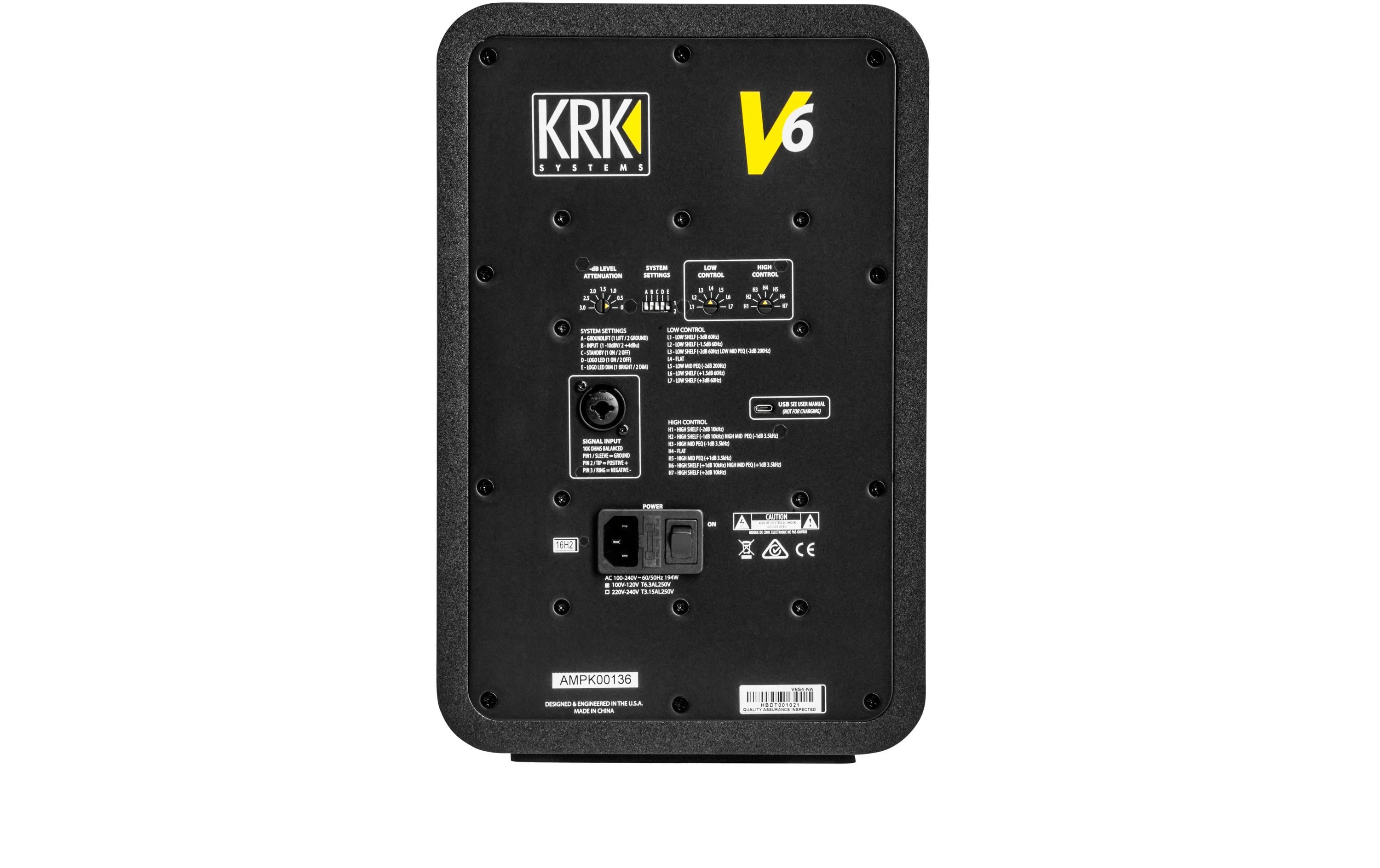 KRK Studiomonitor V6 Series 4 Schwarz