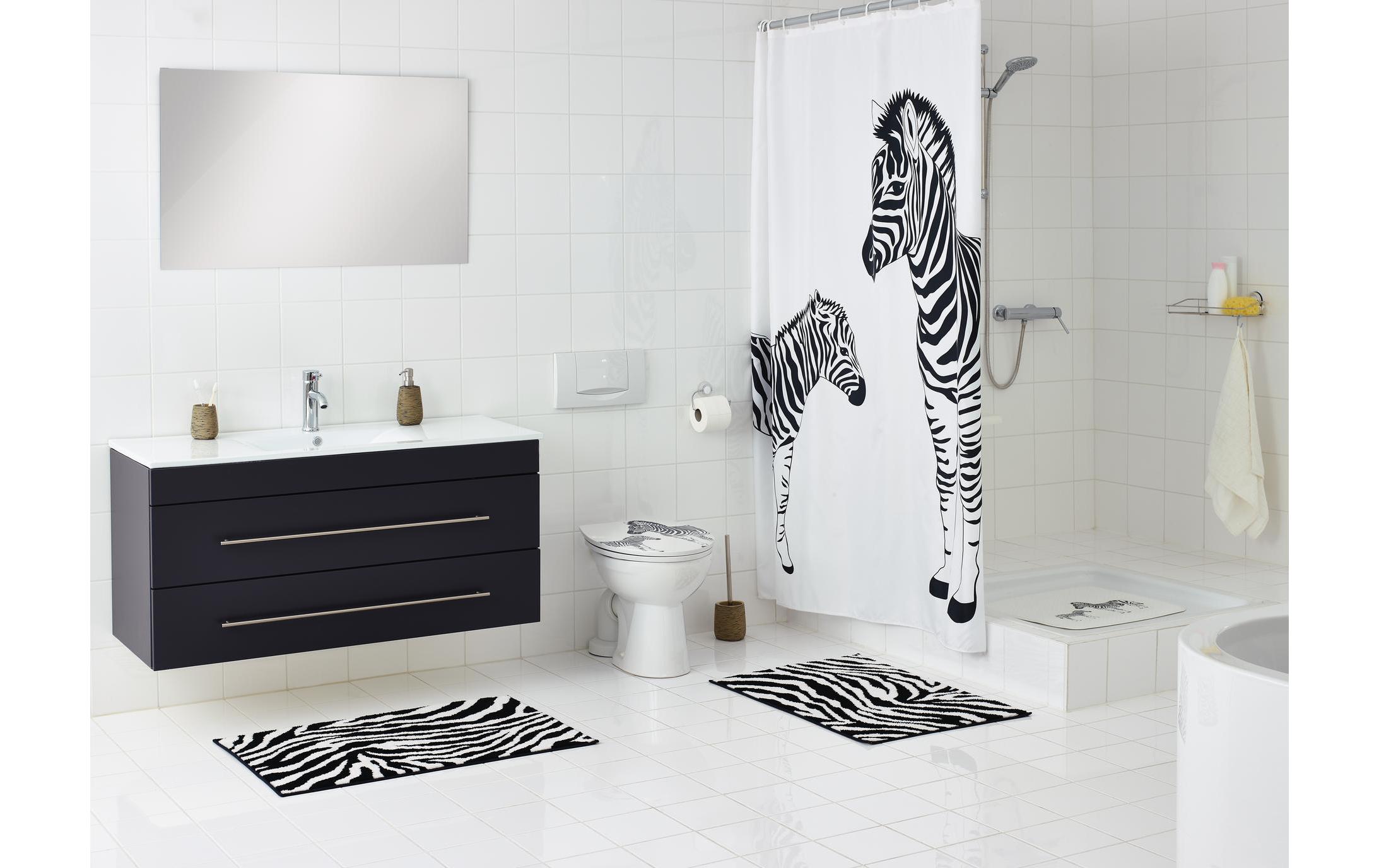 Ridder Duschwanneneinlage Zebra Schwarz/Weiss