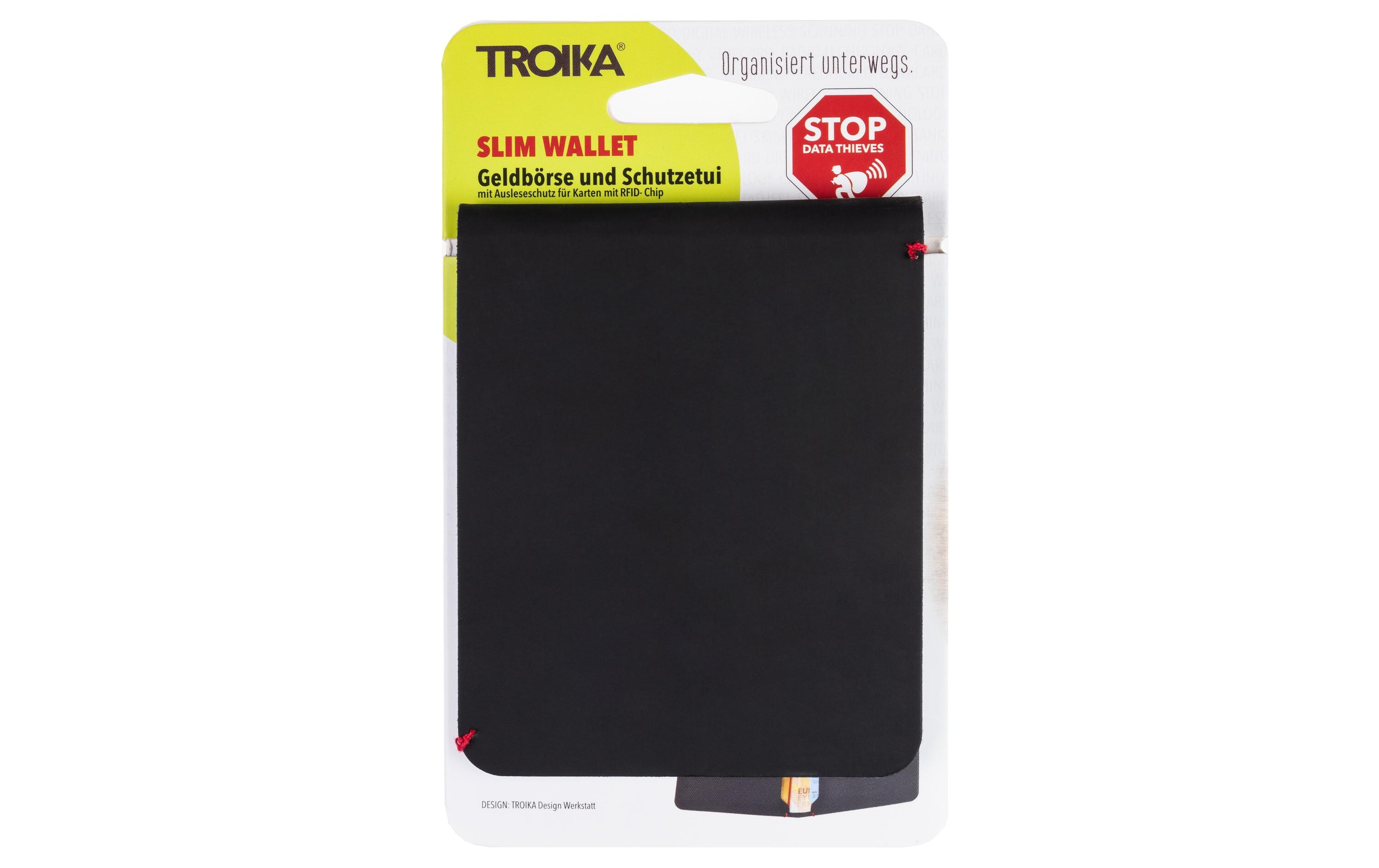 Troika Portemonnaie Slim Wallet Schwarz