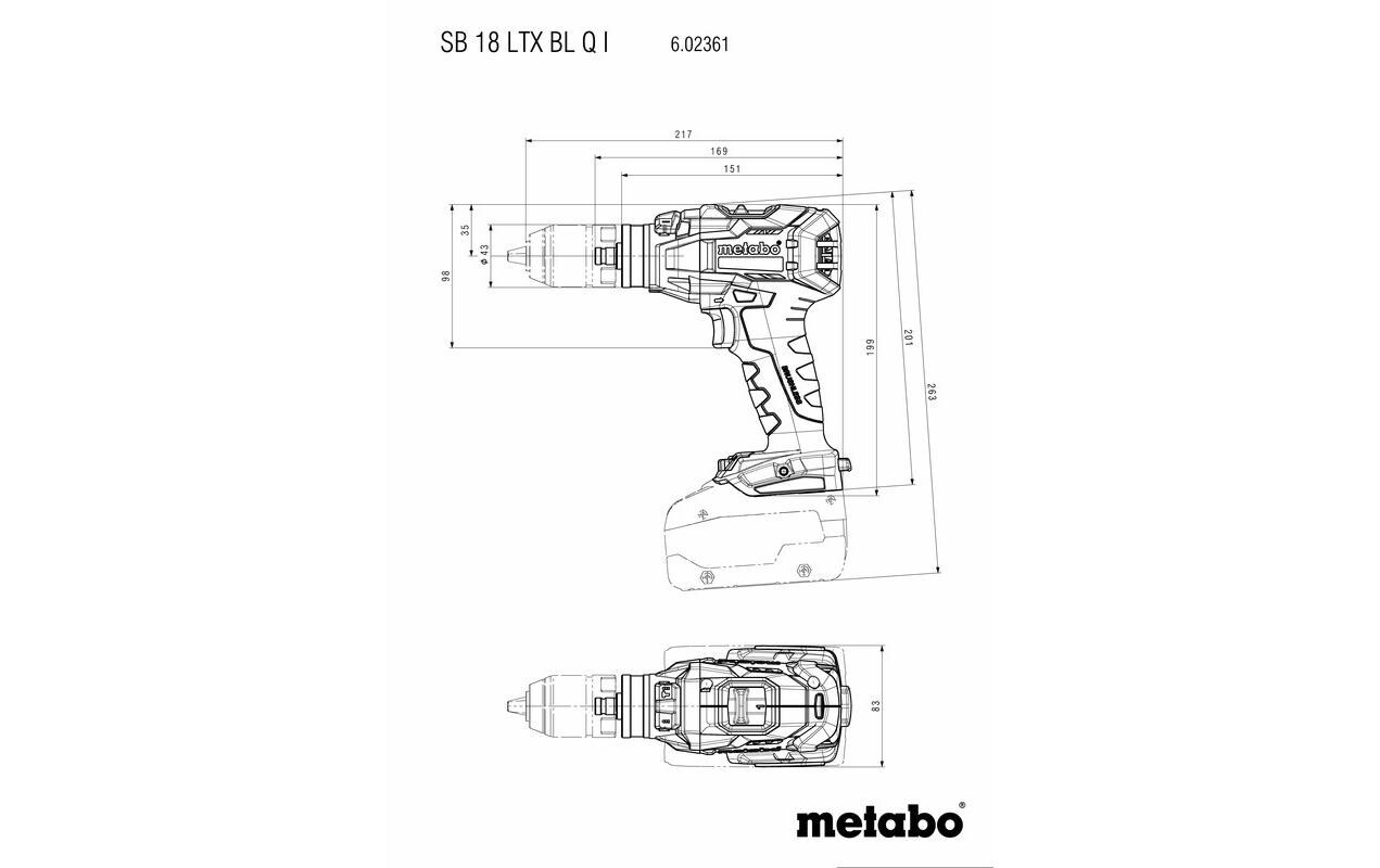 Metabo Akku-Schlagbohrschrauber SB 18 LTX BL Q I