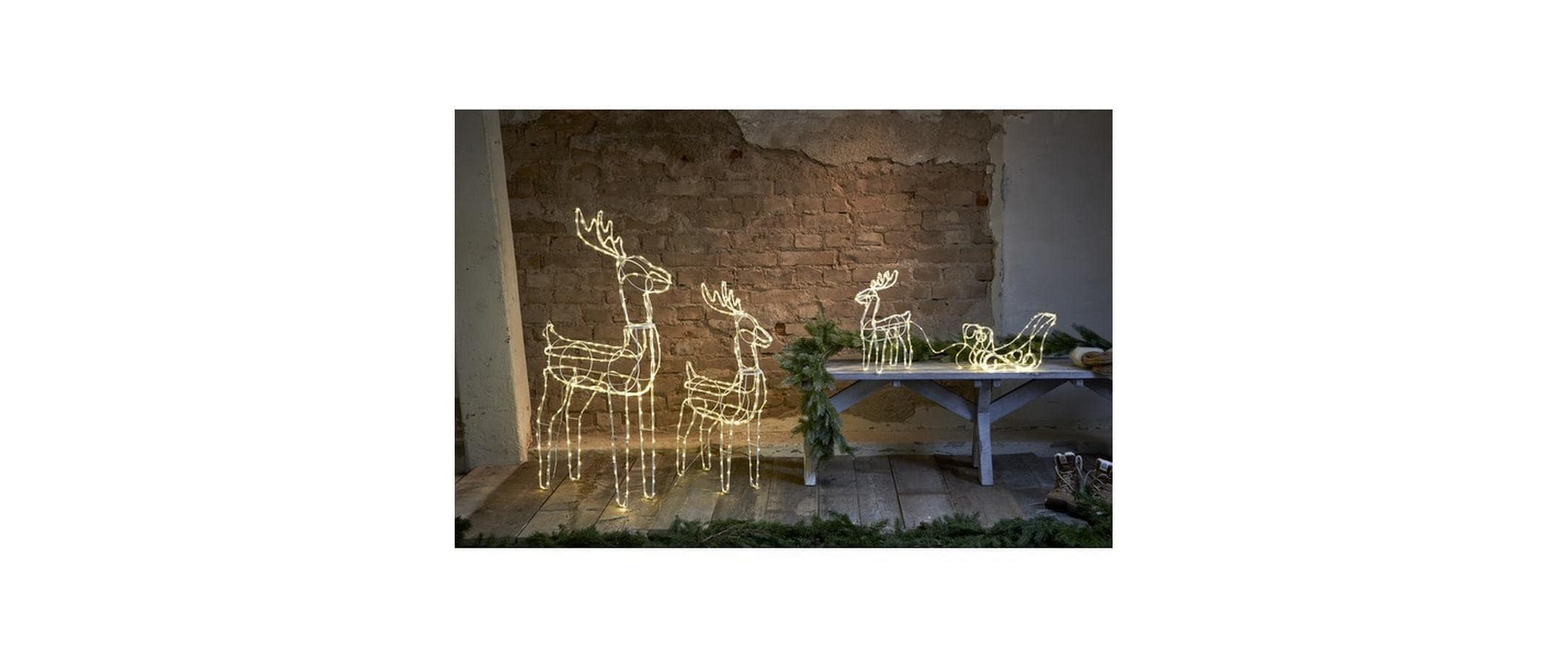 Star Trading LED-Figur Silhouette Tuby Deer, 78 cm, Transparent