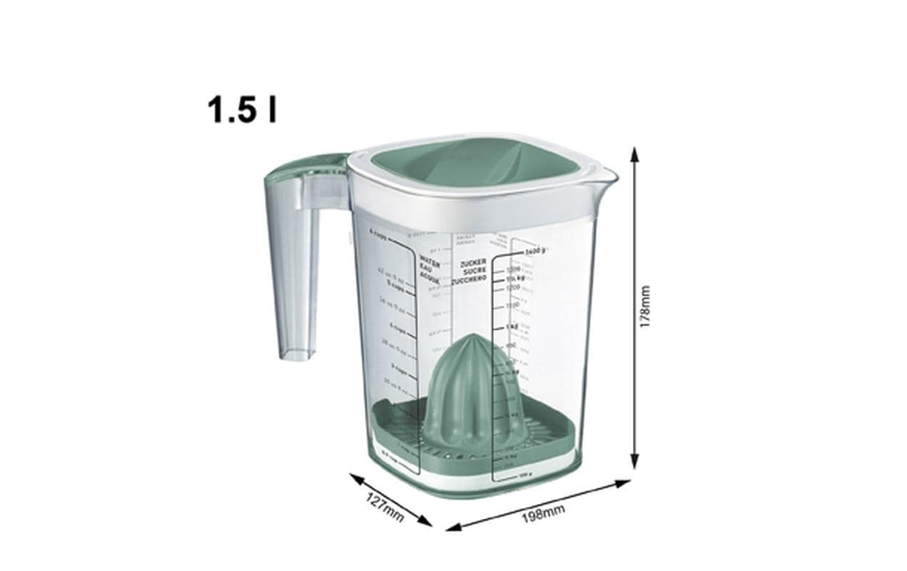 Rotho Messbecher Loft 15 dl, Grün/Transparent