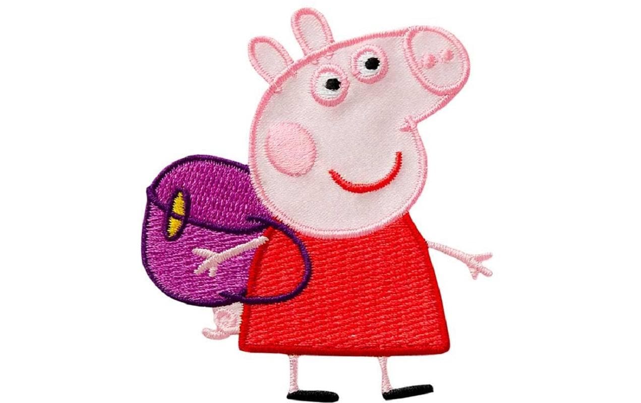 Mono-Quick Aufbügelbild Peppa Pig mit Rucksack 1 Stück