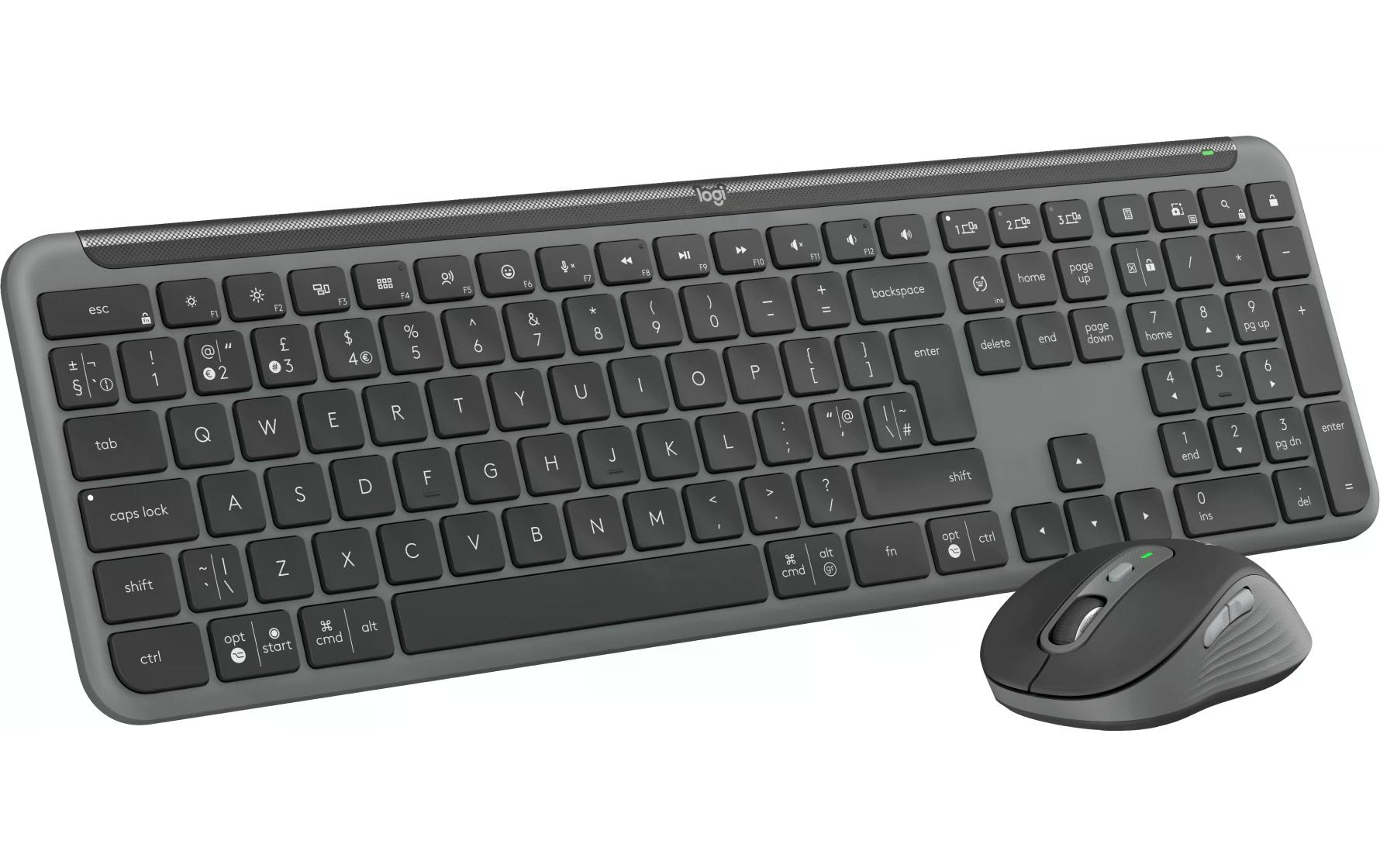 Logitech Tastatur-Maus-Set MK950 Signature Slim Combo