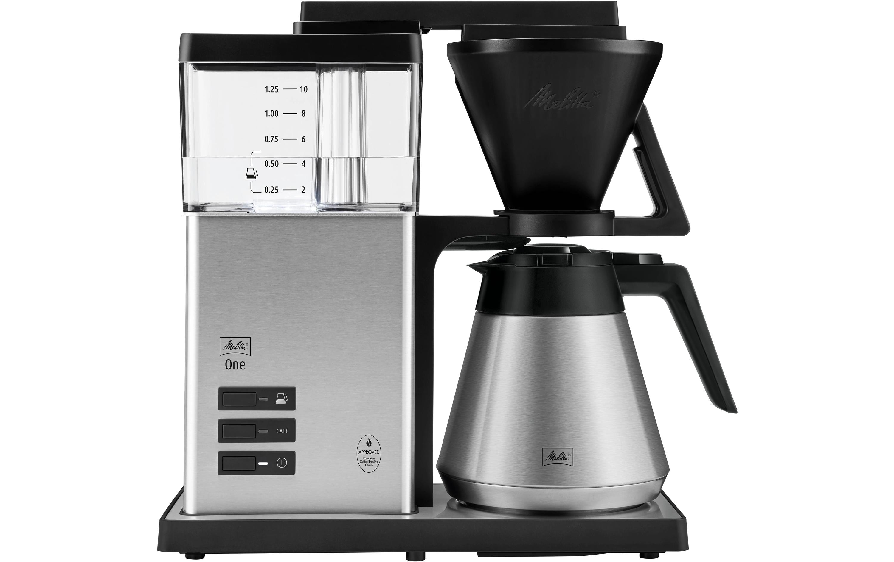 Melitta Filterkaffeemaschine One Therm Silber