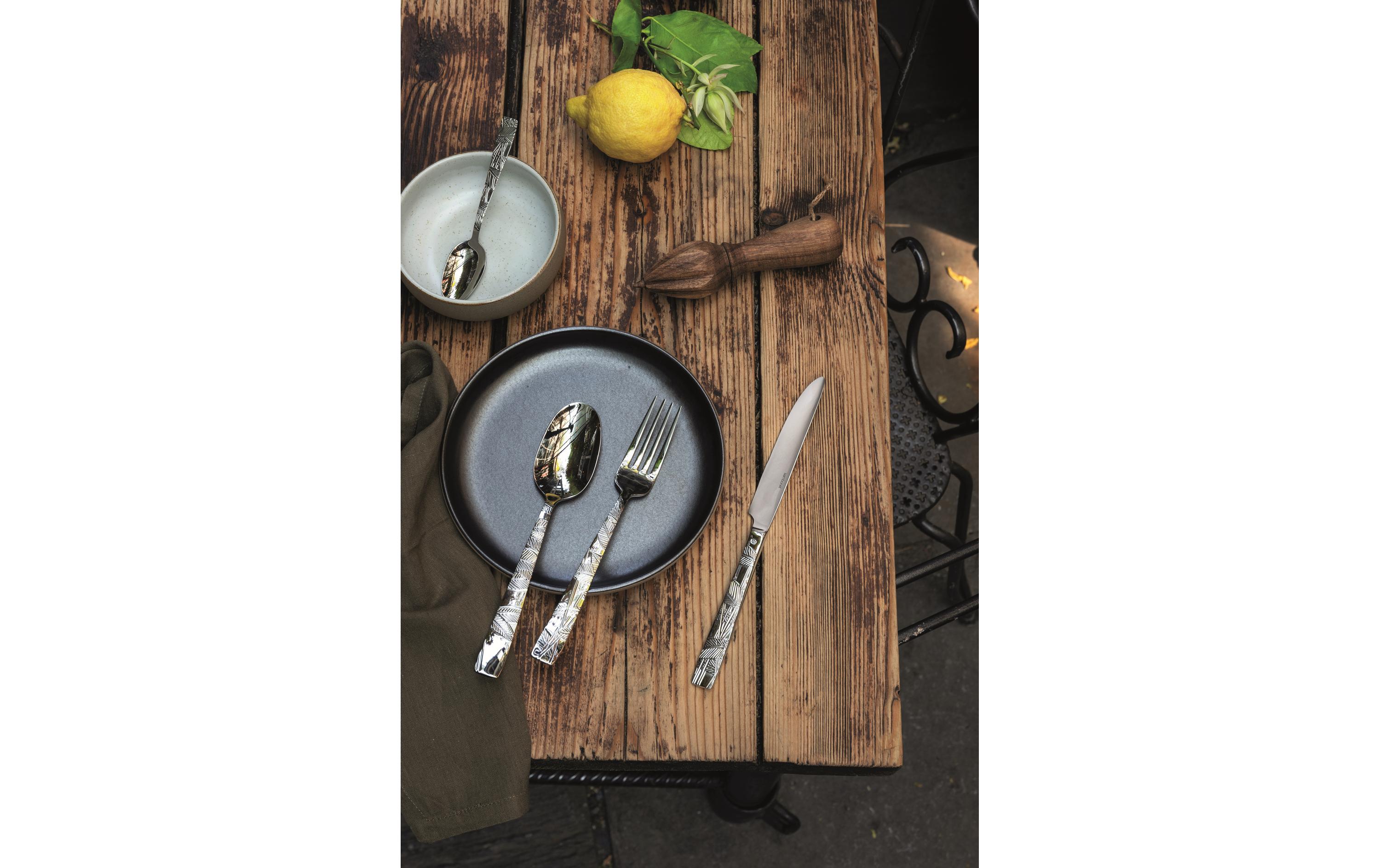 Sambonet Besteck-Set Jungle 24-teilig, Silber