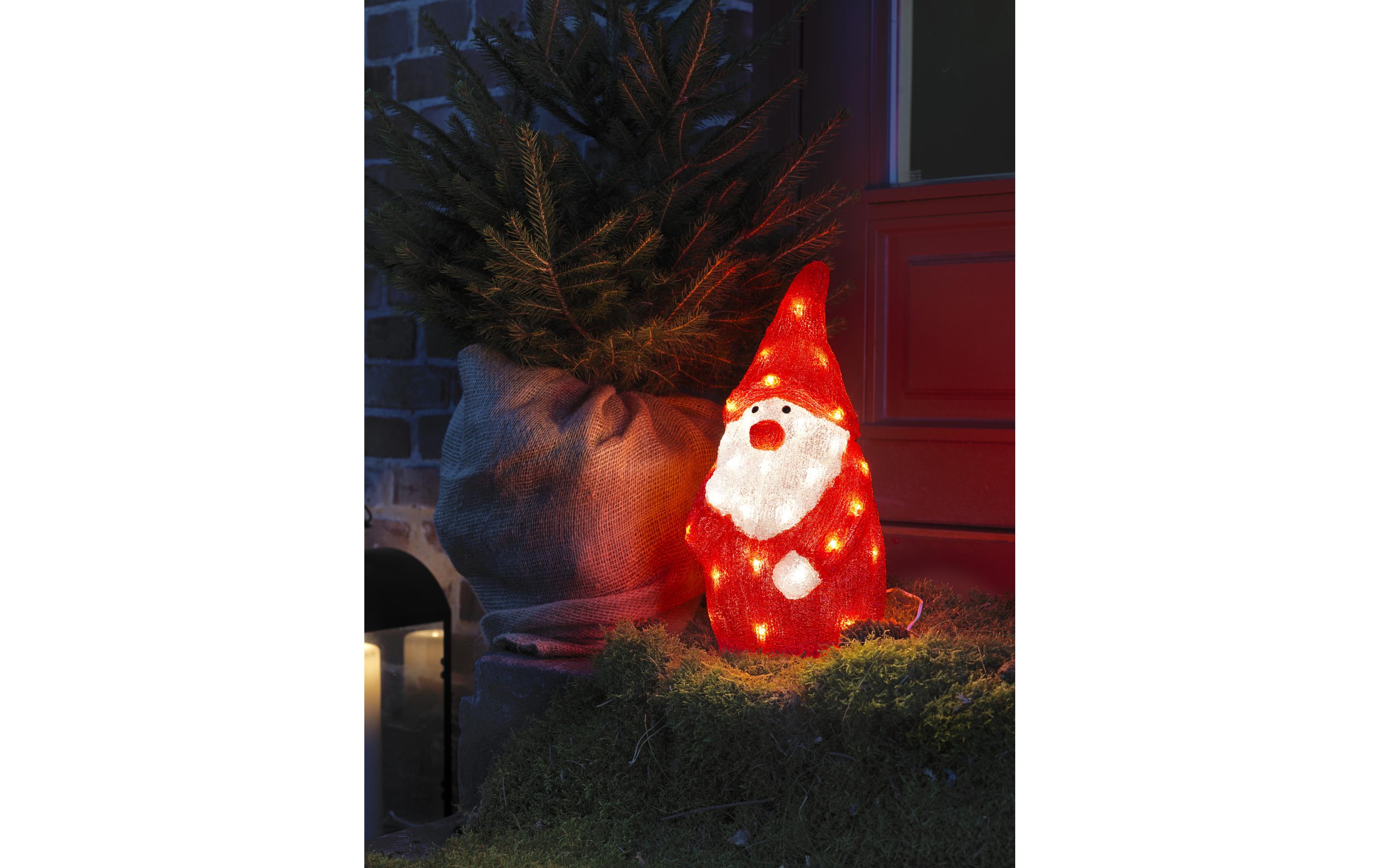 Konstsmide LED-Figur Acryl Santa, 38 cm