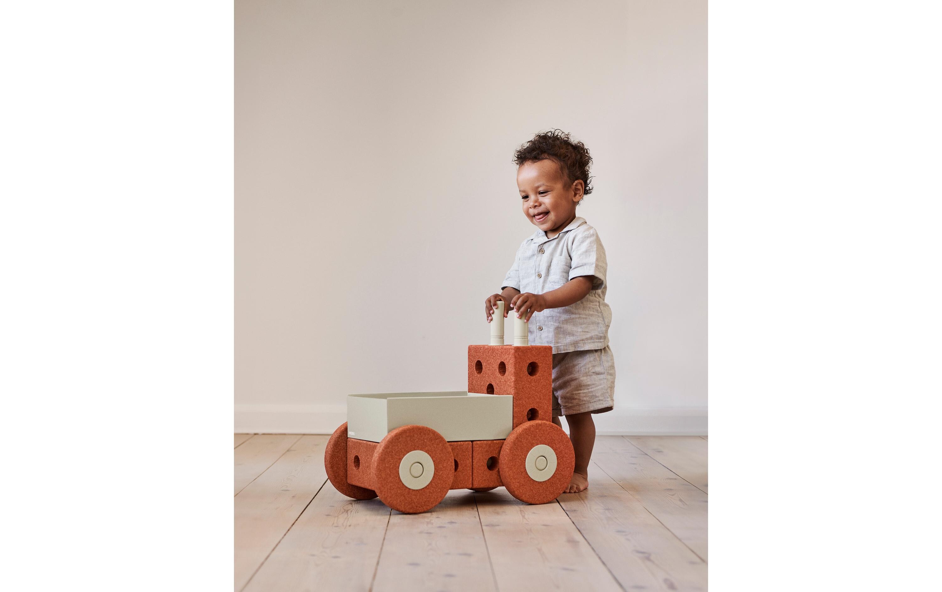 MODU 3-in-1 Baby Walker Burnt Orange / Dusty Green