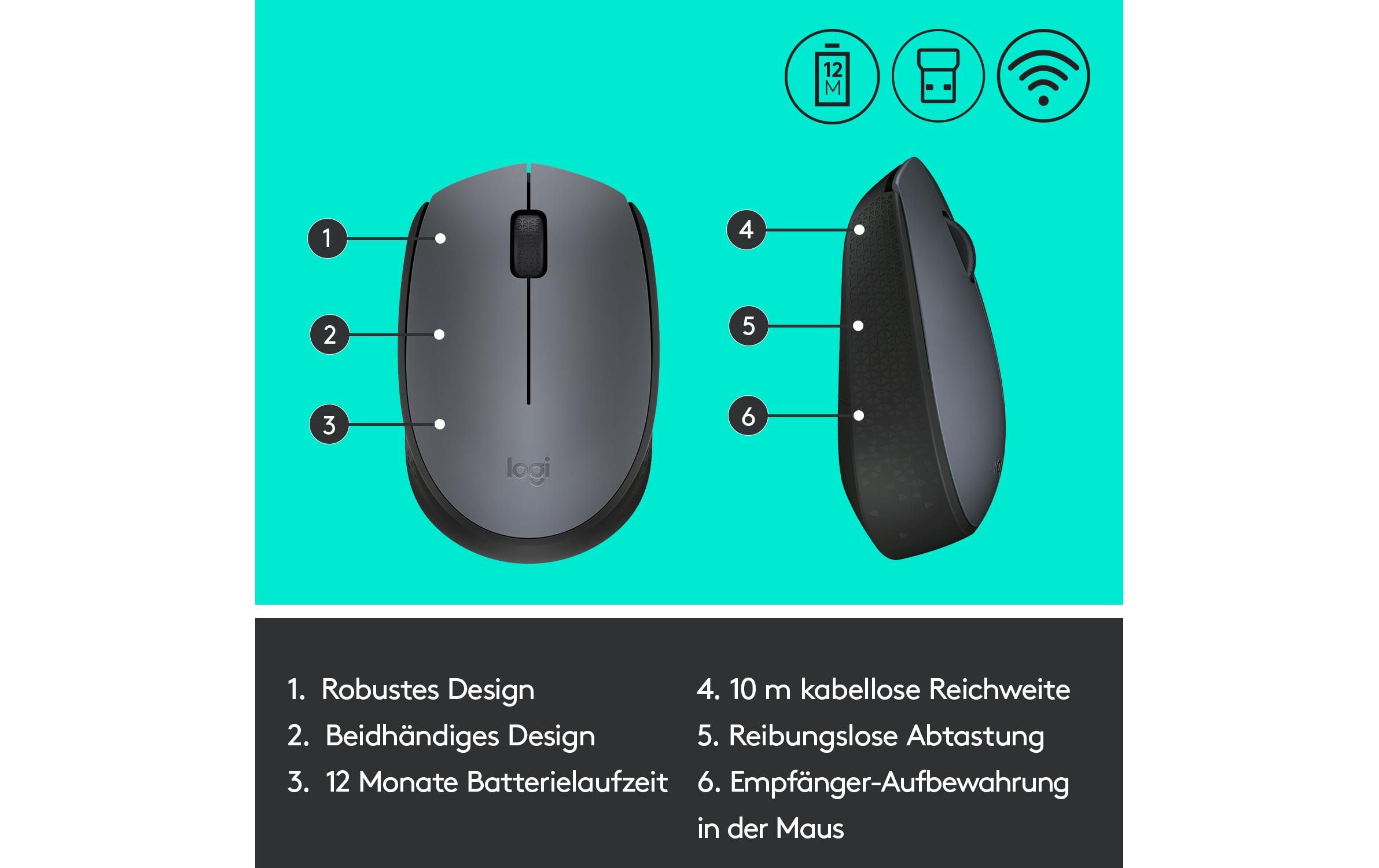 Logitech Maus M170 , kabellos